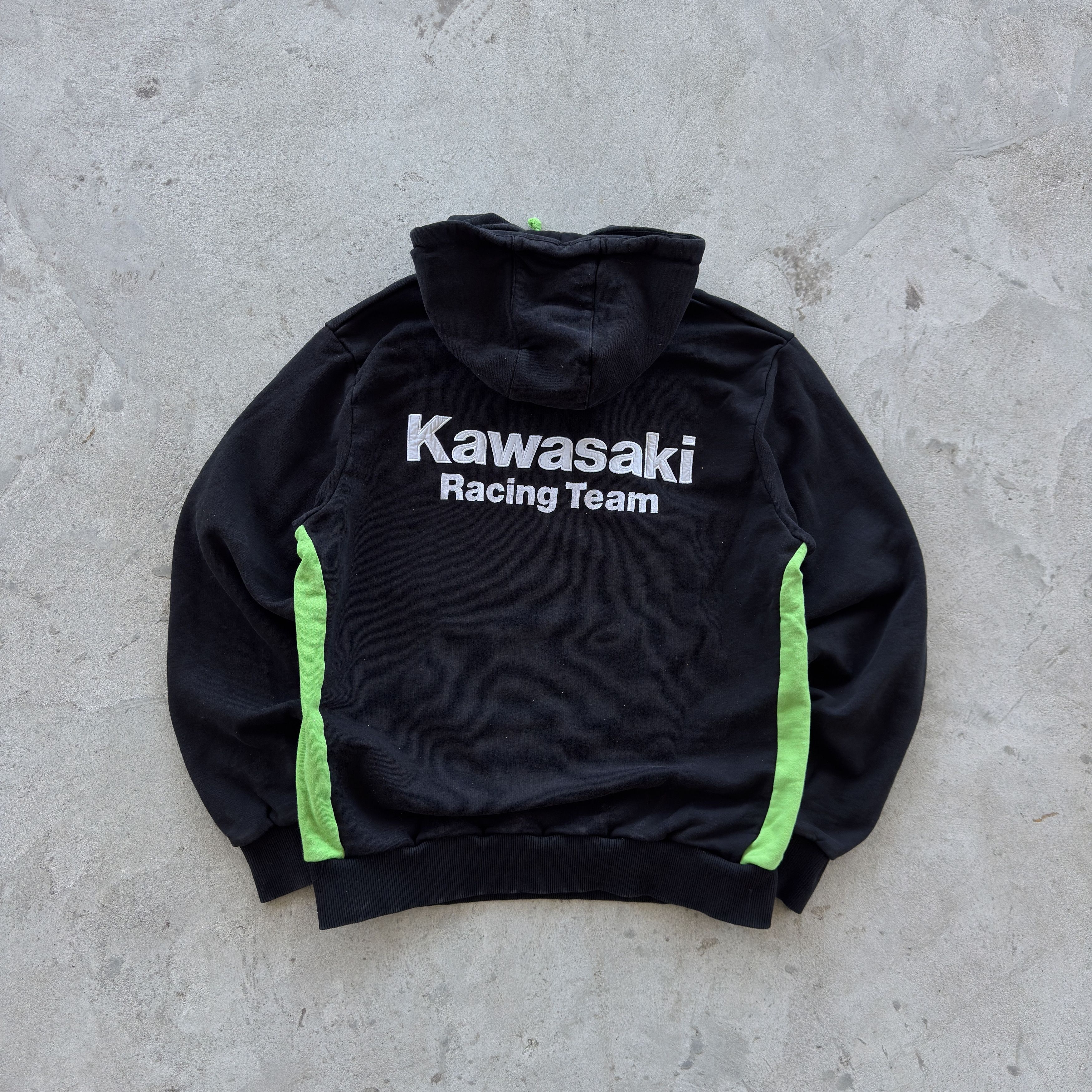 Vintage Vintage Kawasaki Genuine Apparel Hoodie Racing Team Size US L / EU 52-54 / 3 - 2 Thumbnail