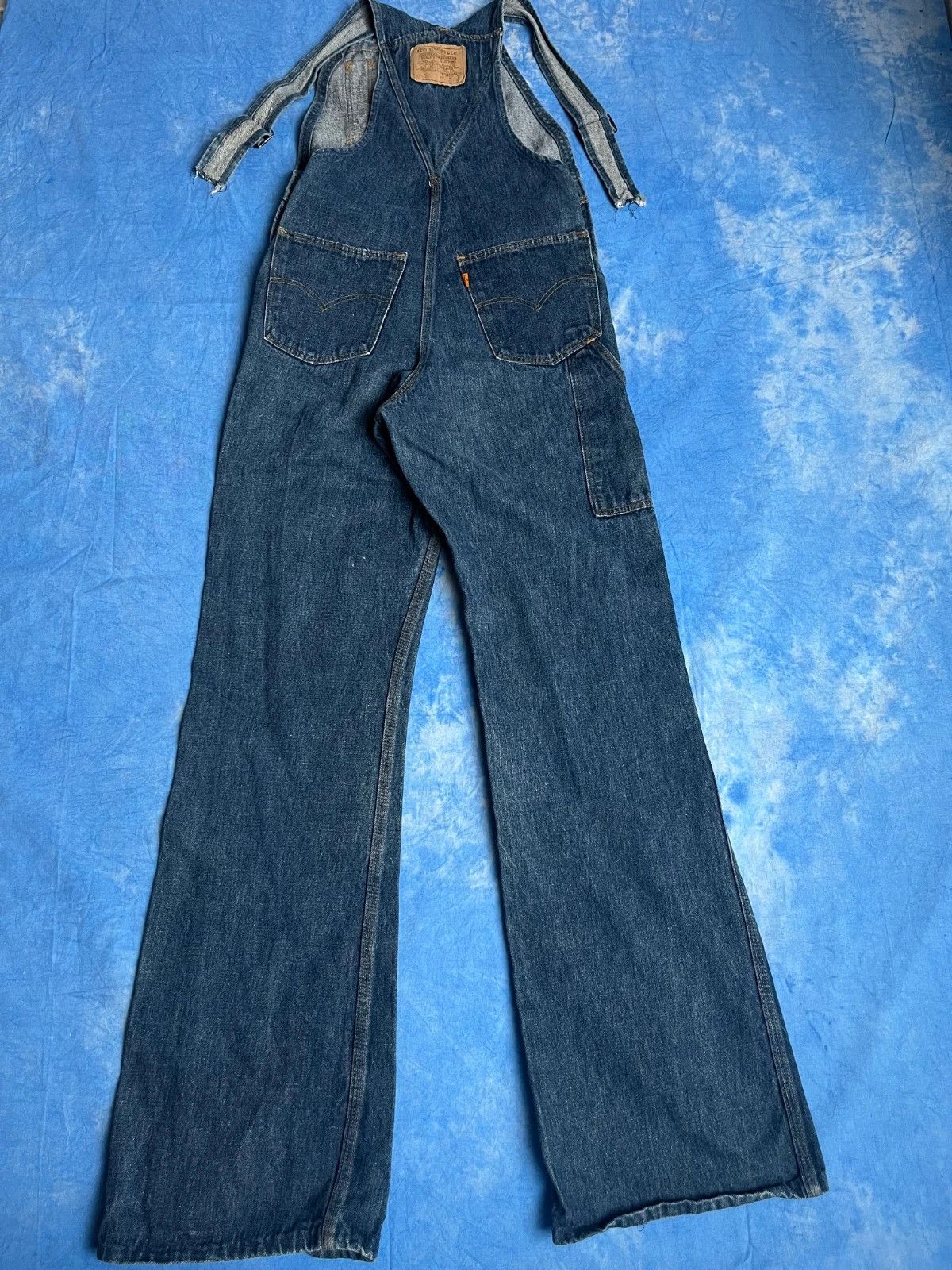 Levi's Vintage 80s Levi's Plowboy Farmers Mechanics Miners Overall Size US 27 - 2 Thumbnail