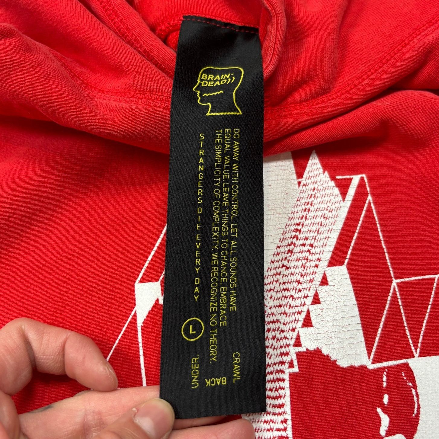Brain Dead Brain Dead Circle The Drain Supreme Architect Hoodie Men's L Size US L / EU 52-54 / 3 - 4 Thumbnail
