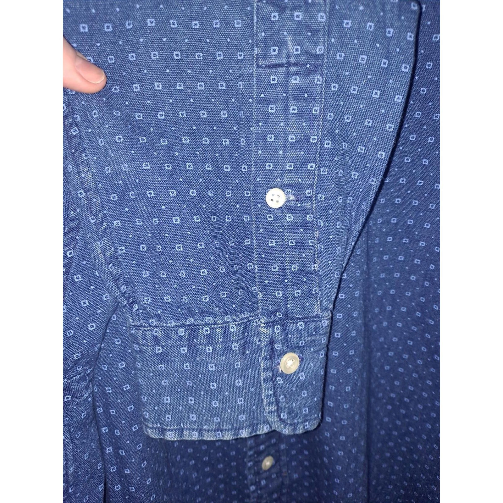 Ralph Lauren Ralph Lauren Indigo Oxford 2 Tone Blue Button Up Size XL Size US XL / EU 56 / 4 - 4 Thumbnail