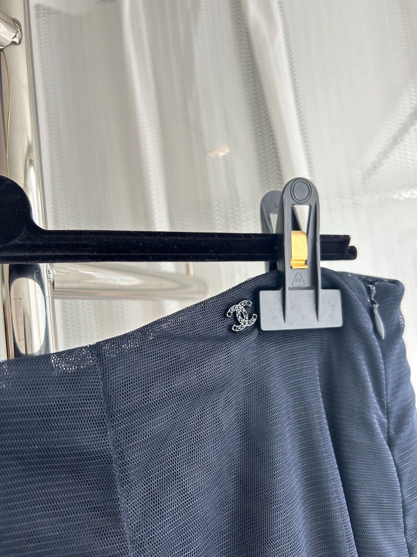 Chanel Chanel Women's Navy Blue Skirt 44 Size 32" / US 10 / IT 46 - 4 Thumbnail