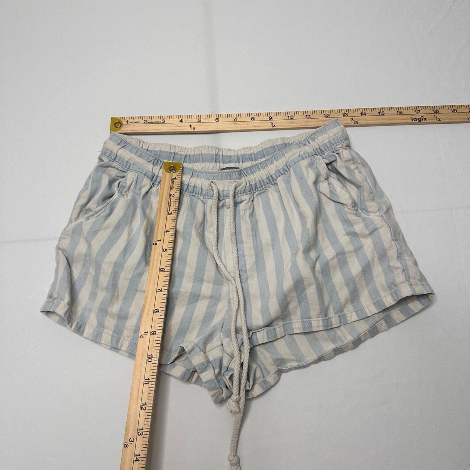 Aries Aerie Striped With Drawstring Shorts Size Small Super Comfy Size 27" / US 4 / IT 40 - 3 Thumbnail