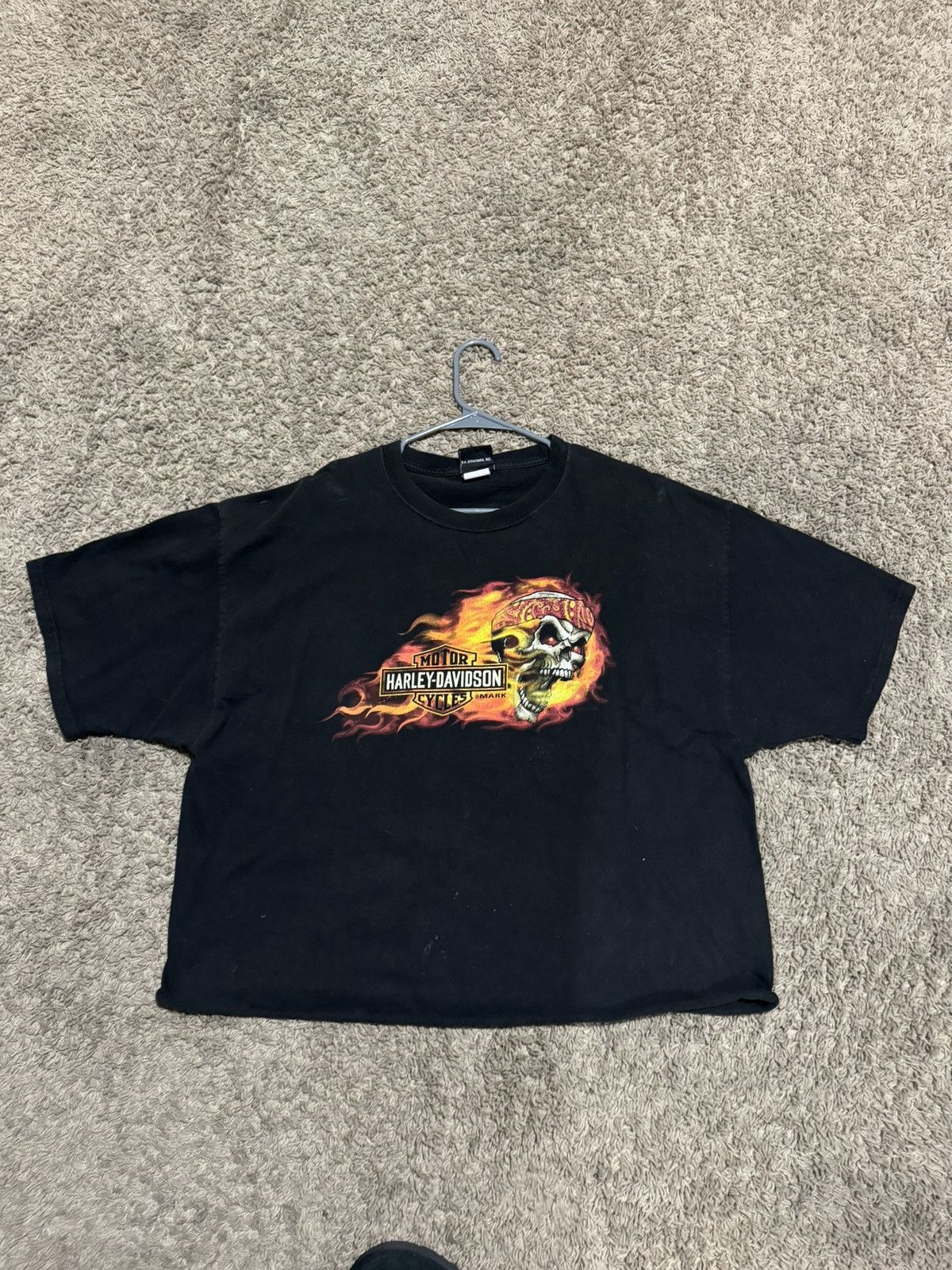 Band Tees × Harley Davidson × Vintage y2k harley skull shirt Size US L / EU 52-54 / 3 - 1 Thumbnail