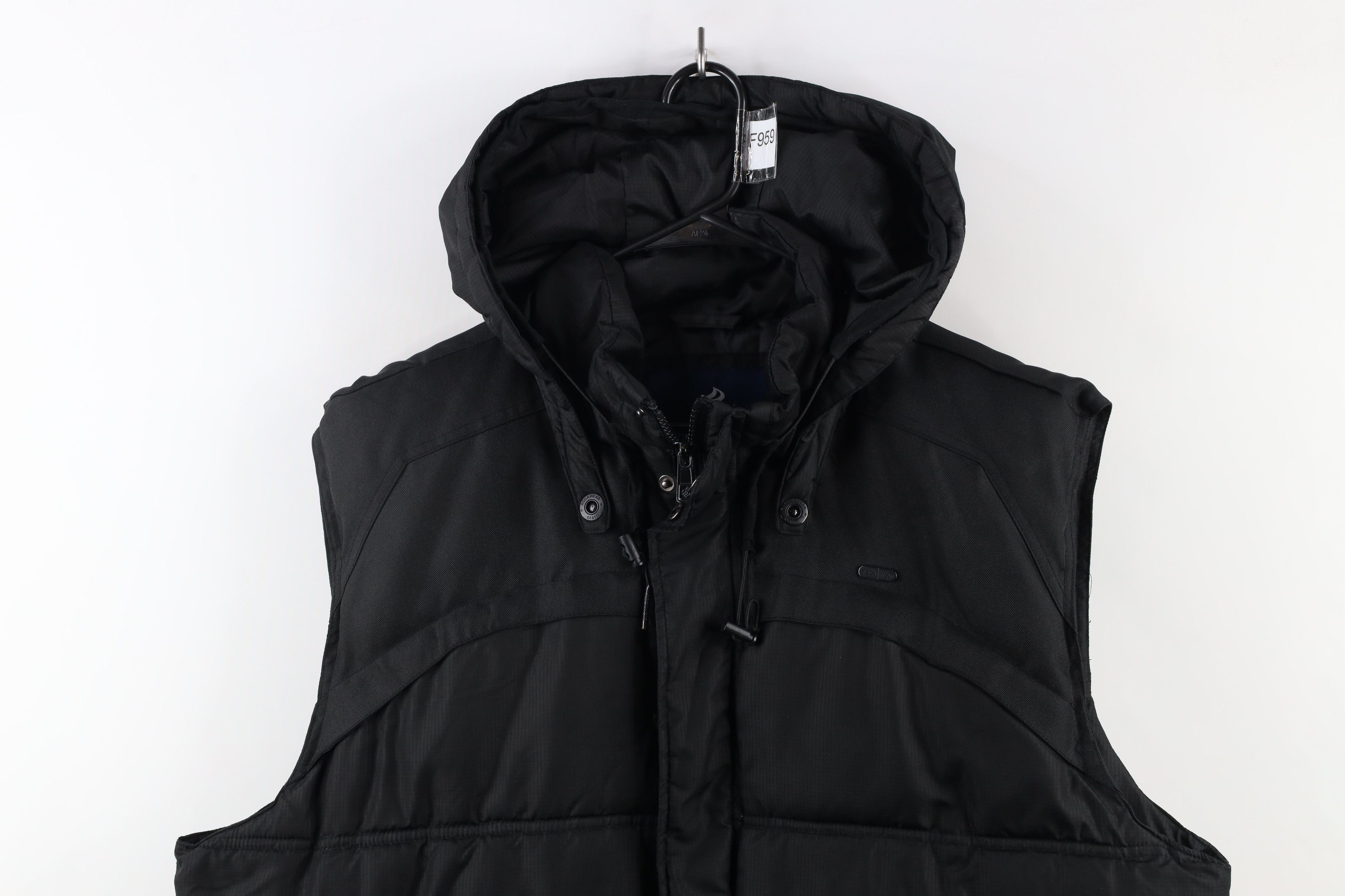 Rocawear × Vintage Vintage Rocawear Hooded Full Zip Puffer Vest Jacket Black Size US XXL / EU 58 / 5 - 2 Thumbnail