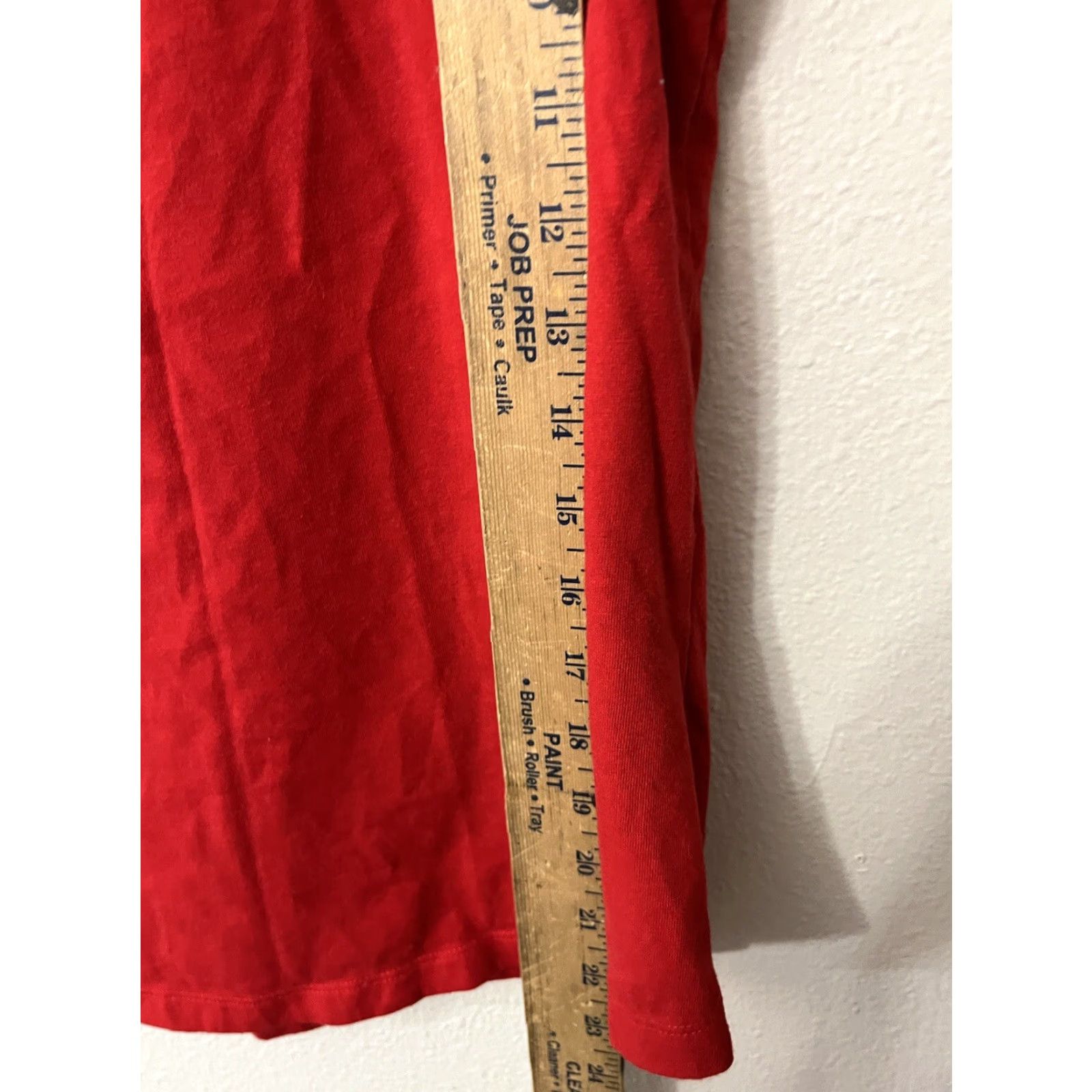 Tommy Hilfiger VINTAGE Tommy Hilfiger Women's T-Shirt Casual Short Sleeve Pullover Size Large Red Basic Summer Spring Fall Women's Size L / US 10 / IT 46 - 6 Thumbnail