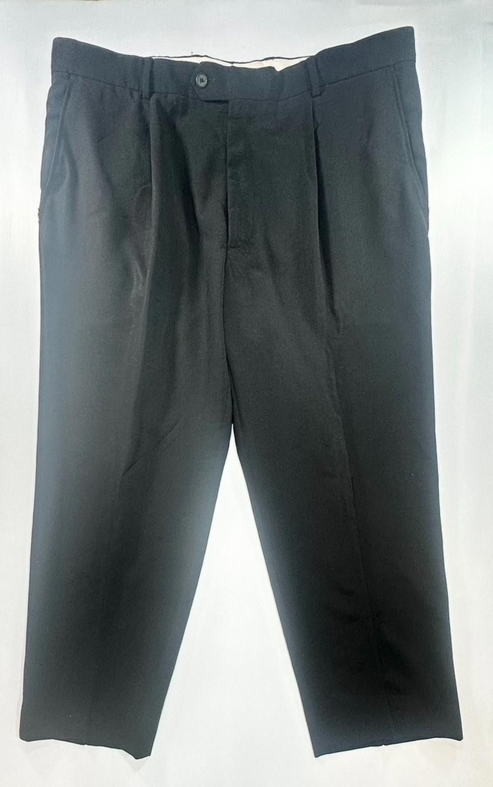 Other Hugo Boss Dr Hook Regular Wool Dress Pants Black 40/28 Size US 40 / EU 56 - 1 Thumbnail