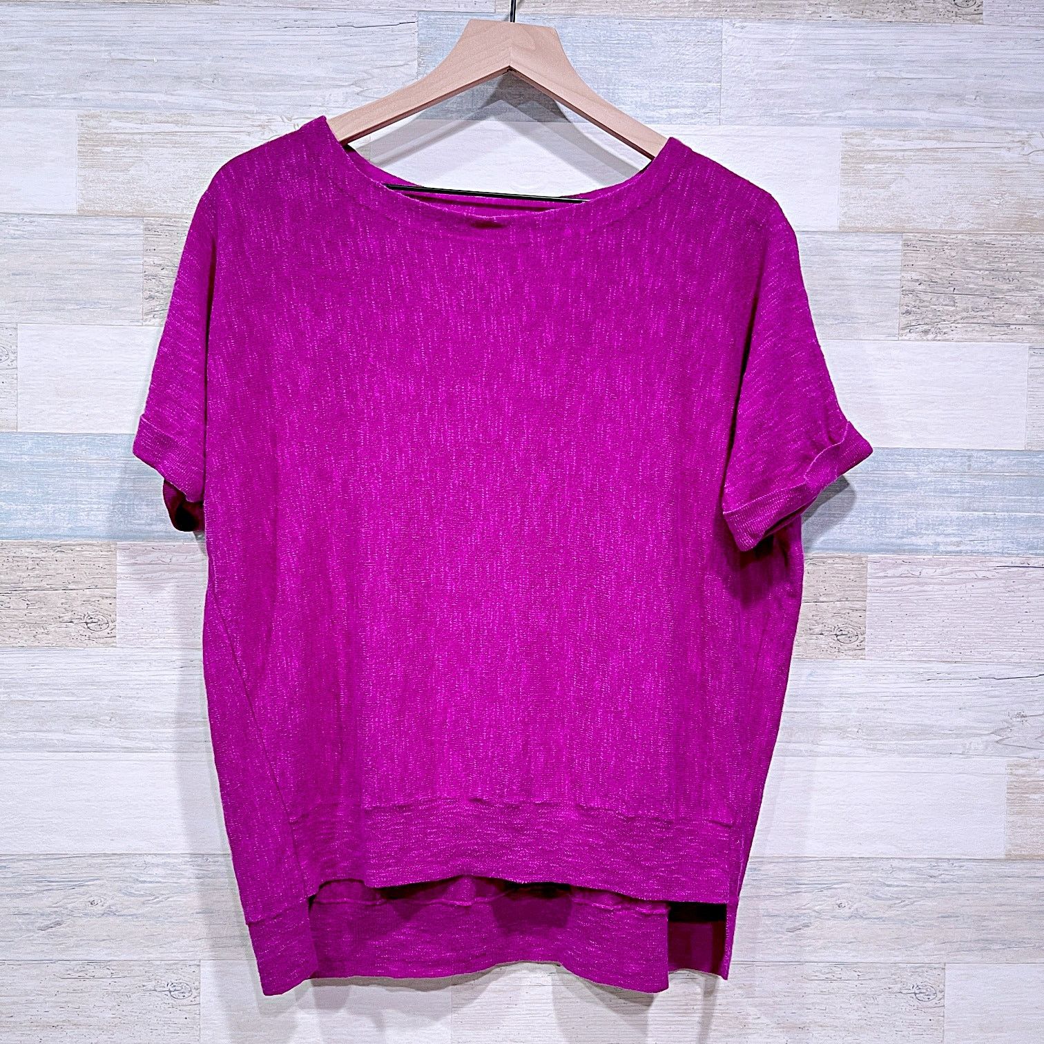 Eileen Fisher Eileen Fisher Organic Linen Cotton Slub Knit Top Womens S Size S / US 4 / IT 40 - 1 Thumbnail