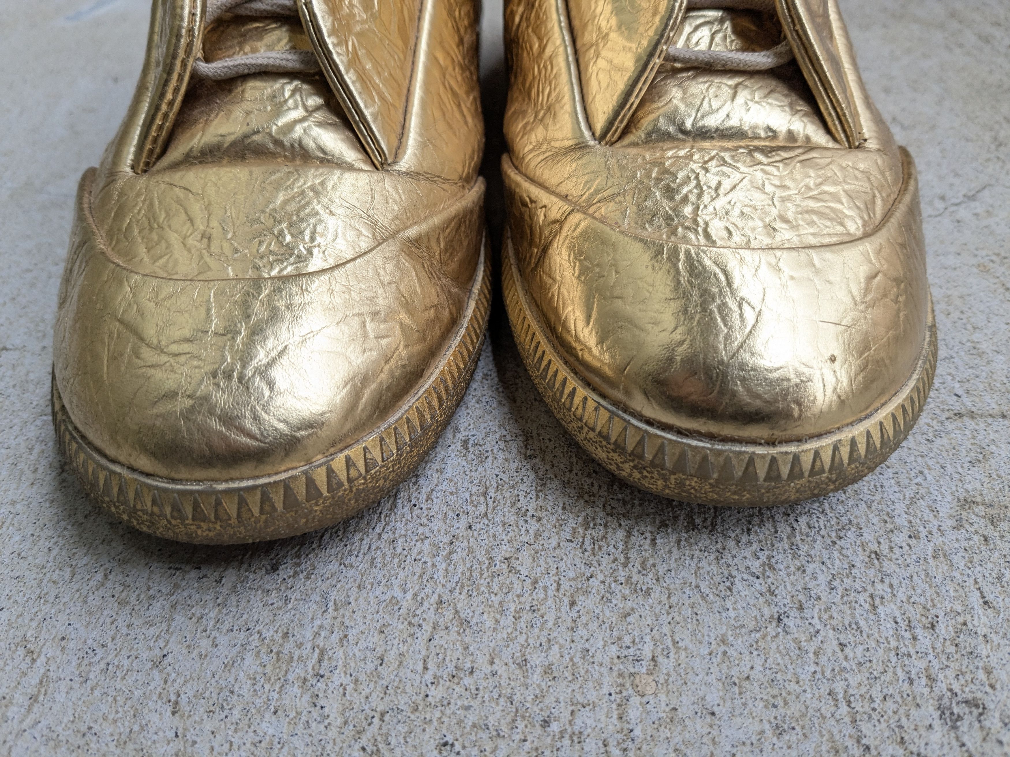 Maison Margiela Maison Margiela Future Gold 9 42 Low Tops Leather Size US 9 / EU 42 - 2 Thumbnail