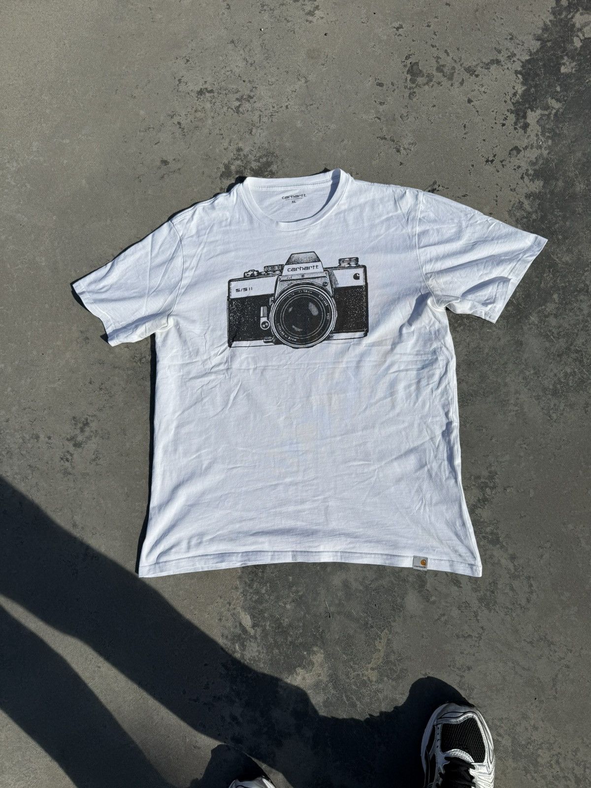 Carhartt Vintage Rare Carhartt WIP Camera Y2K White T-shirt Sk8 Size US XL / EU 56 / 4 - 11 Thumbnail