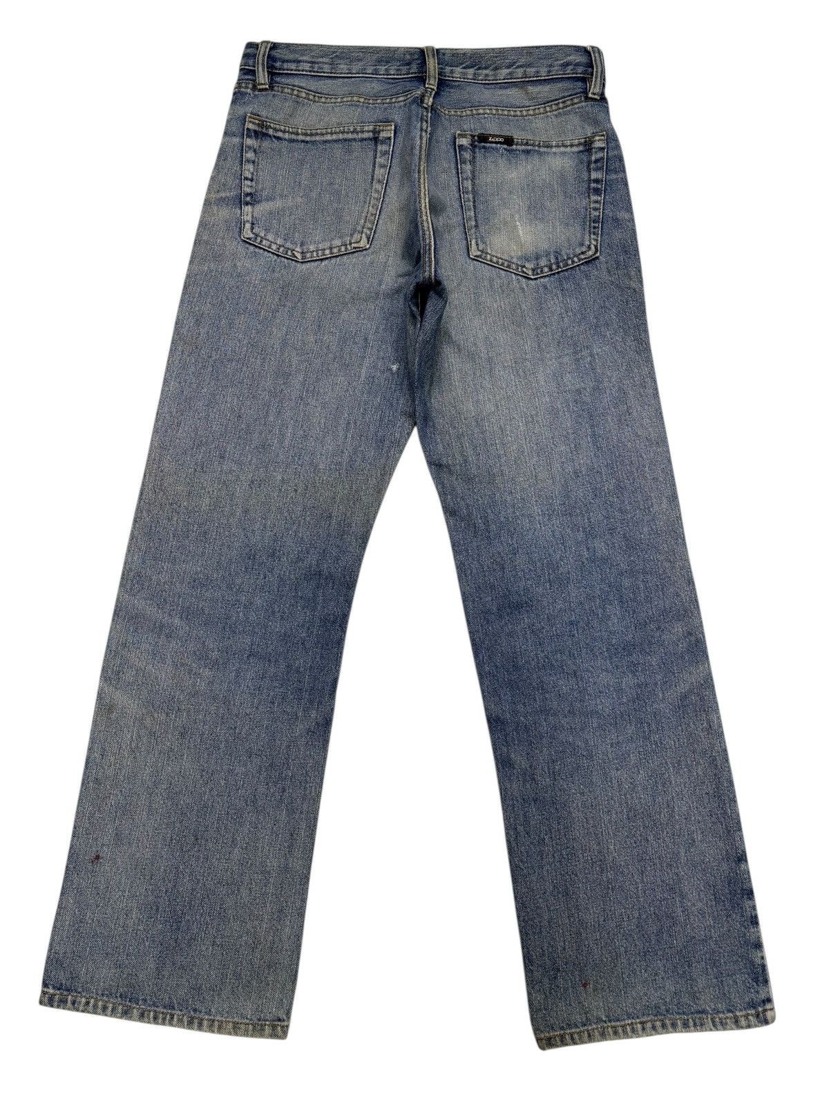 Number (N)ine ZIPPO DISTRESSED DENIM JEANS Size US 31 - 8 Thumbnail