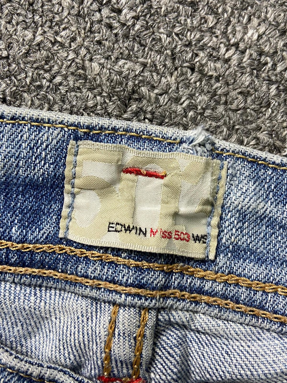 Edwin × Japanese Brand × Vintage Vintage EDWIN 503 Slim Cut Denim Jeans (131) Size US 28 / EU 44 - 6 Thumbnail