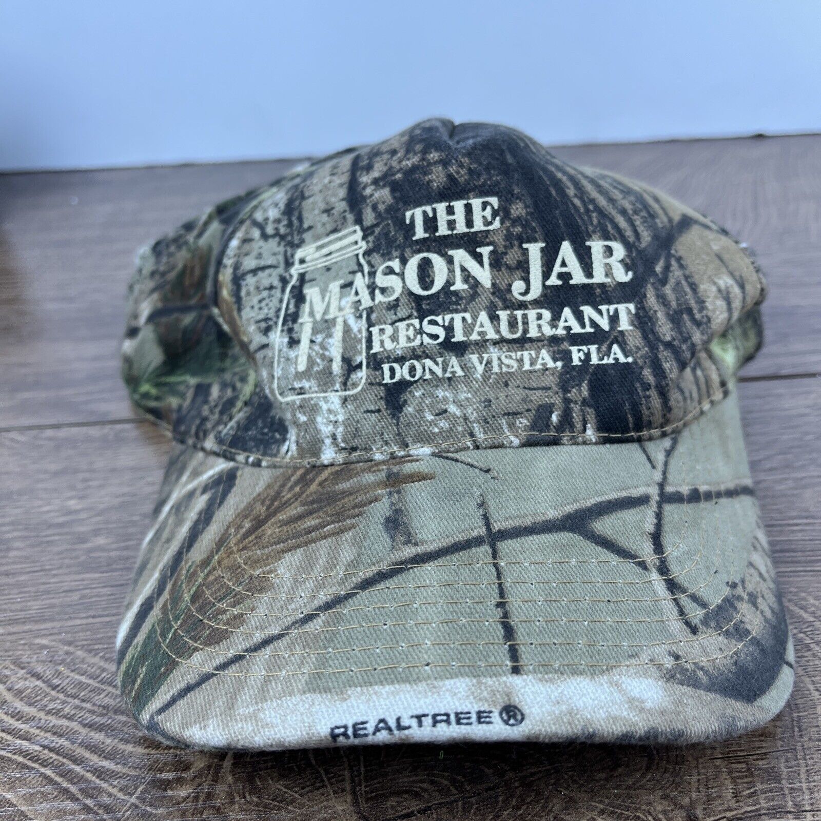 Other The Mason Jar Restaurant Hat Camo Green Hat Adjustable Green Size ONE SIZE - 1 Thumbnail