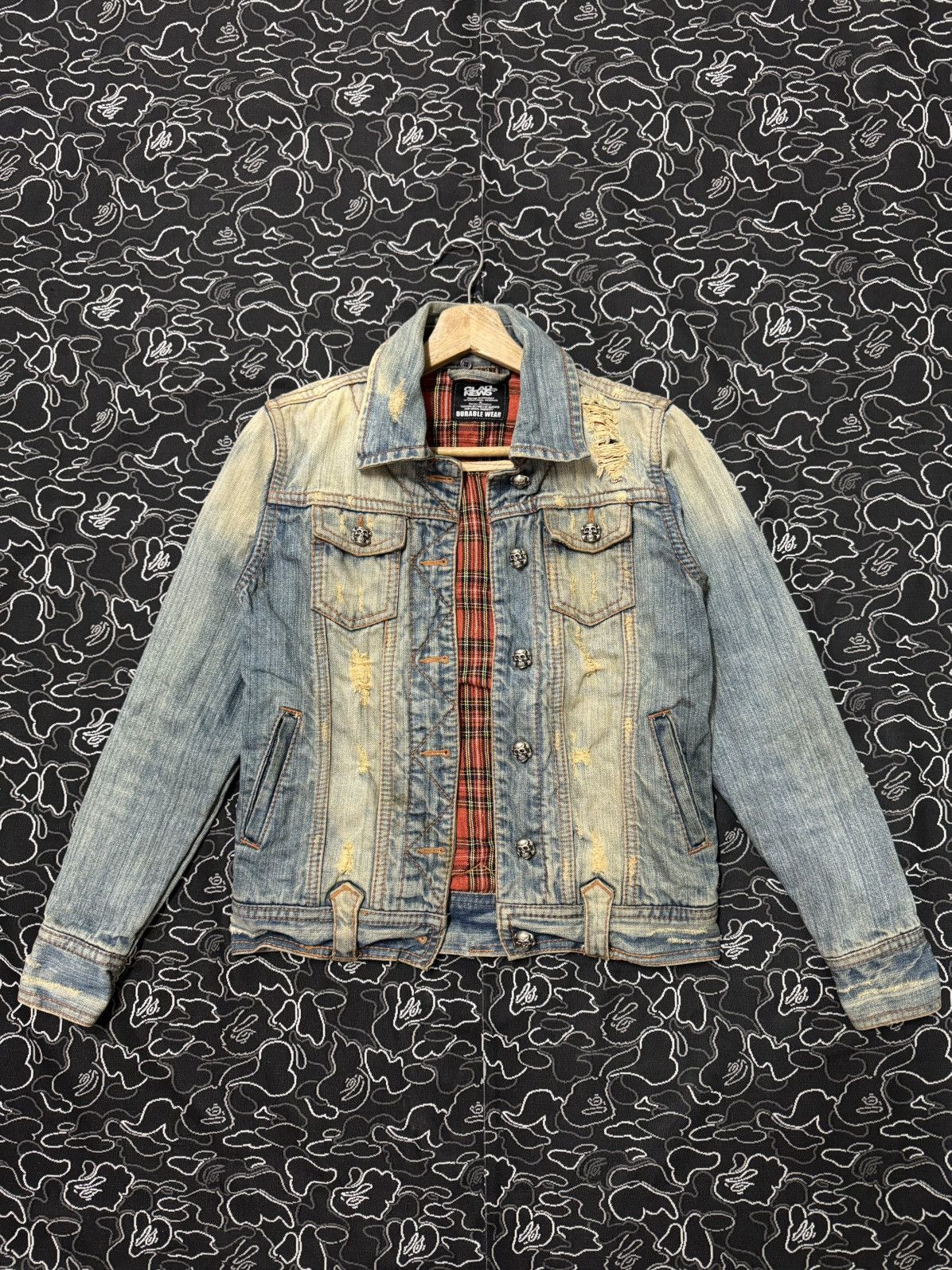 Other 2000s GLAD NEWS PUNK DENIM JACKET Size US XS / EU 42 / 0 - 1 Thumbnail