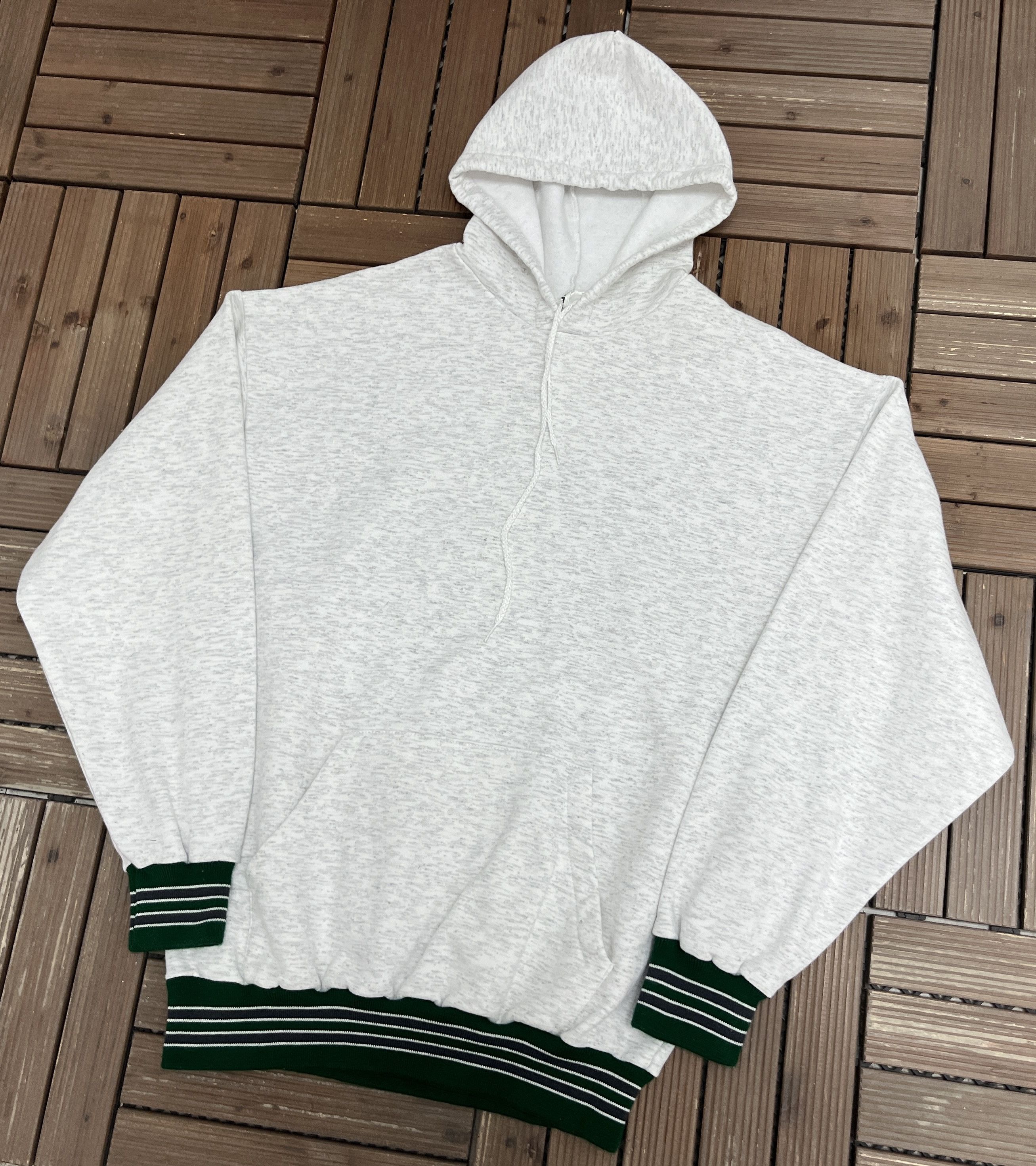 Vintage On Your Mark Blank Grey Vintage Hoodie Sweater Size US L / EU 52-54 / 3 - 2 Thumbnail