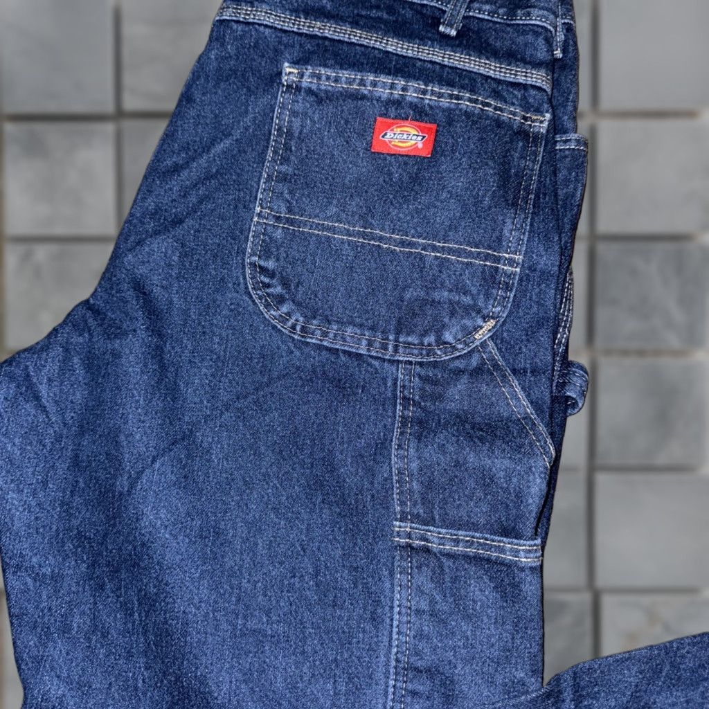 Dickies Dickies Jeans Denim Blue 38x32 Carpenter Jeans Relaxed Straight Mens Adult Regular Size 38 32 Color Blue Denim Dickies Carpenter Jeans Size US 38 / EU 54 - 1 Thumbnail