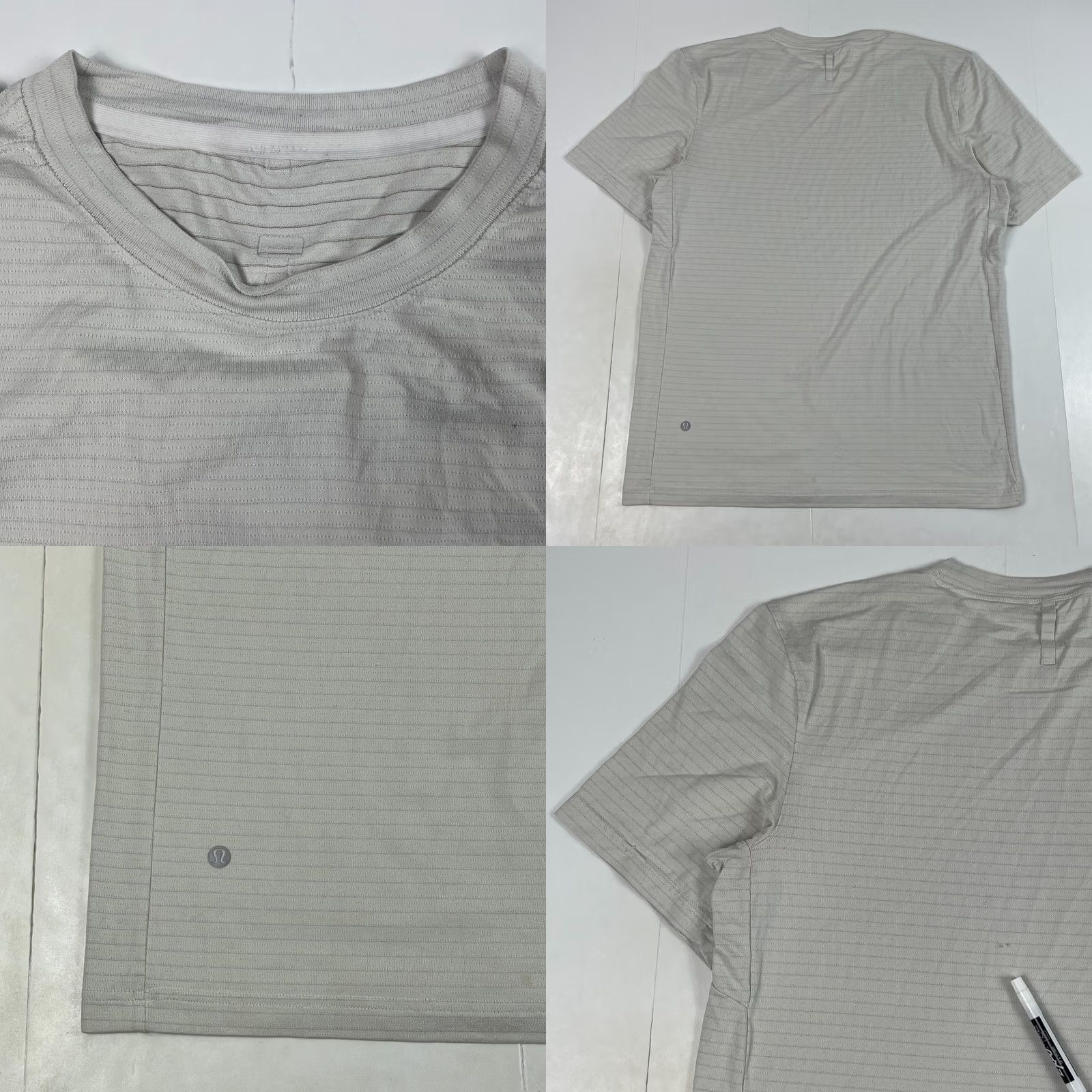 Lululemon Lululemon Shirt Mens Large Beige Drysense Short Sleeve Workout Gym Stretch Yoga Size US L / EU 52-54 / 3 - 8 Thumbnail