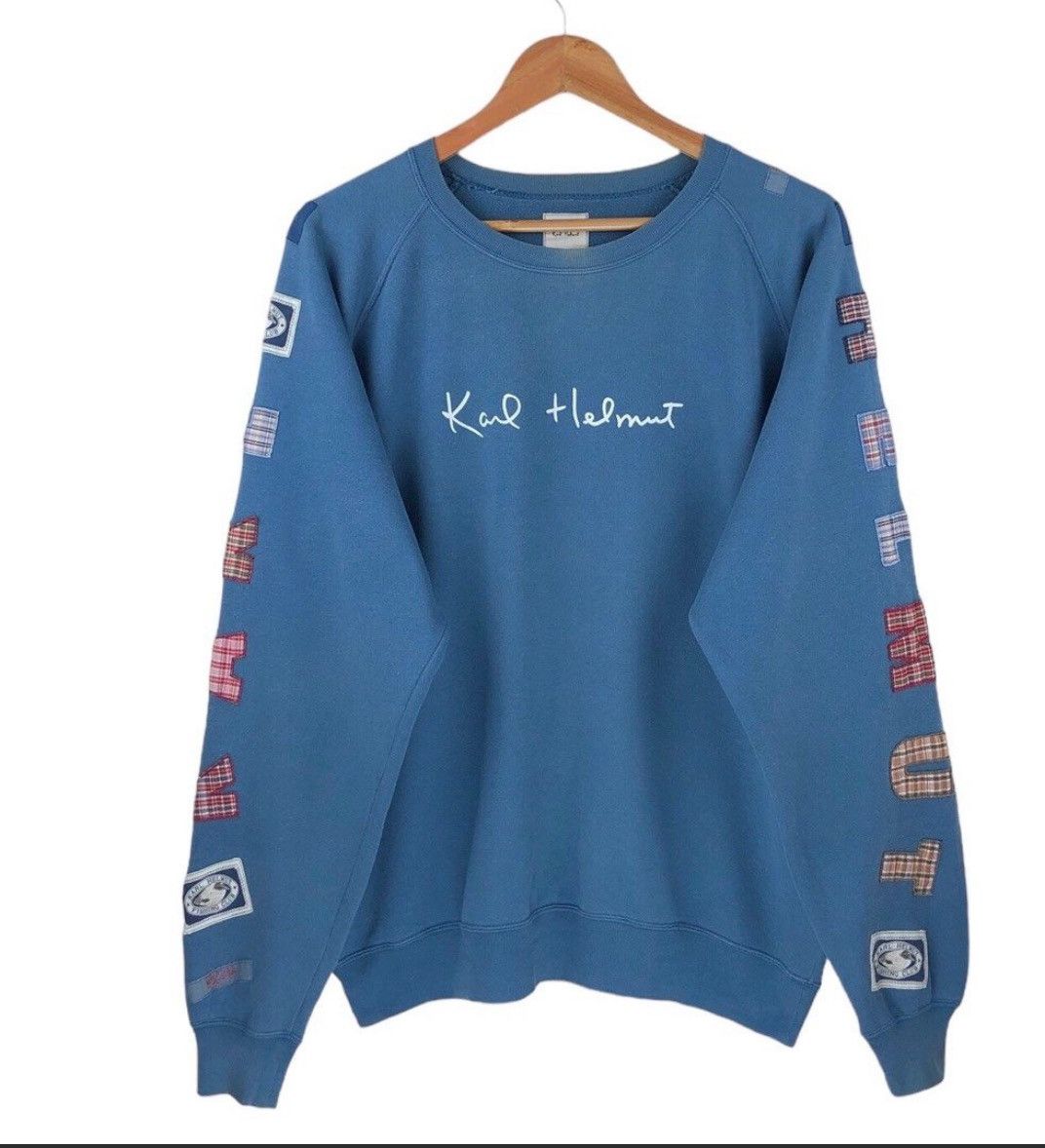 Designer × Japanese Brand × Vintage Karl Helmut Sweatshirt Patches Size US L / EU 52-54 / 3 - 1 Thumbnail