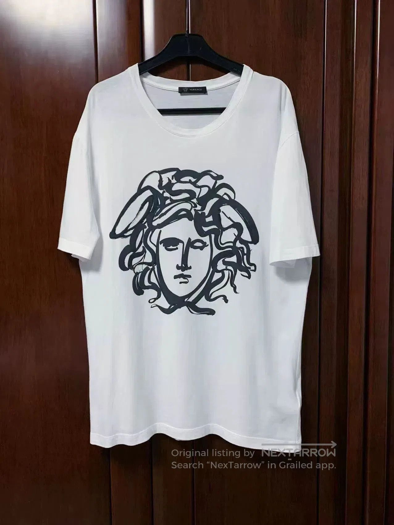 Japanese Brand Versace Men's Short Sleeve T-shirt Medusa. Size US XL / EU 56 / 4 - 1 Thumbnail