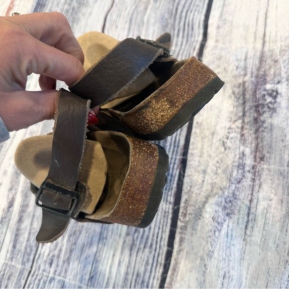 Birkenstock Birkenstock Betula Milano Brown Leather Sandals Size US 10 / IT 40 - 7 Thumbnail