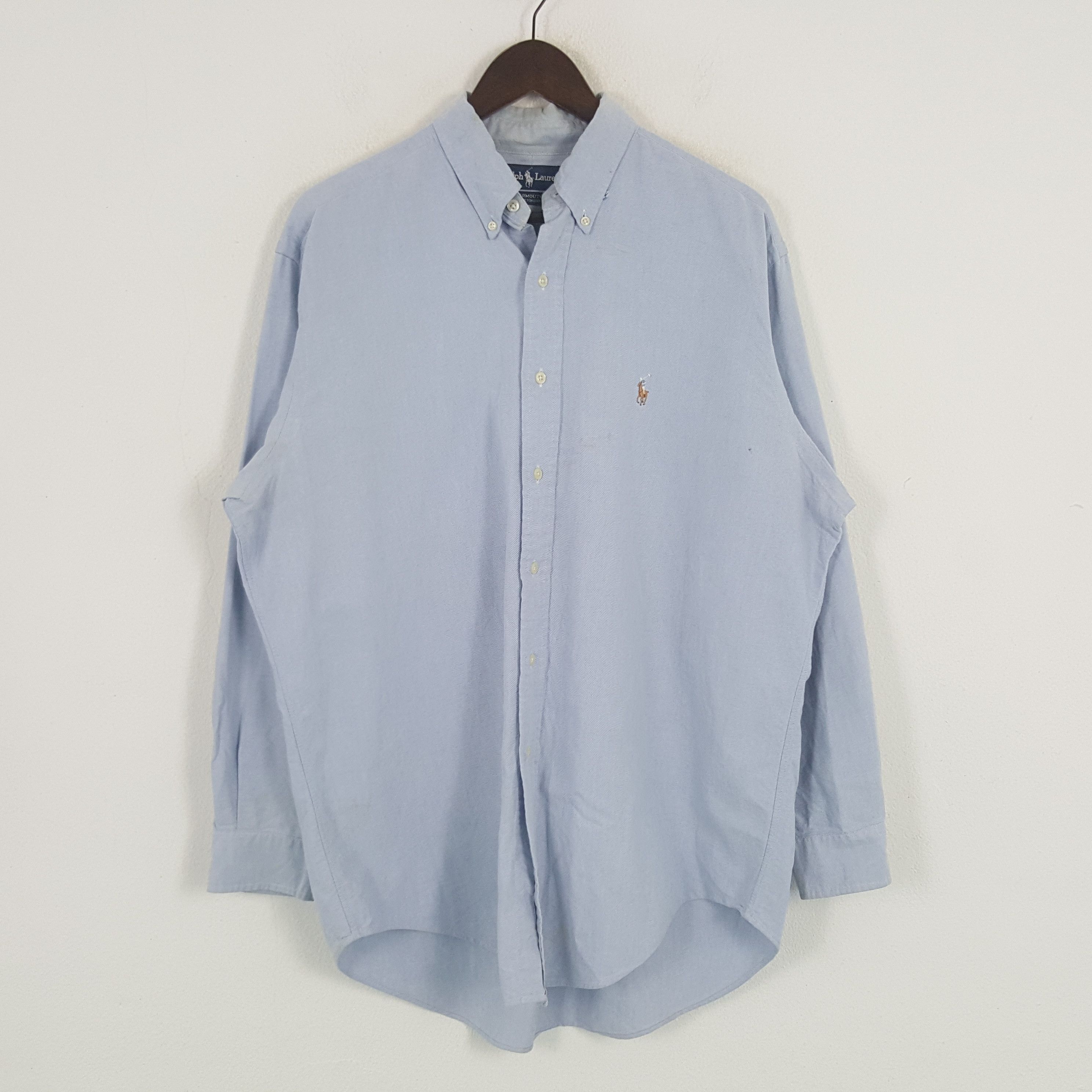 Ralph Lauren × Vintage Vintage Ralph Lauren Oversize Style Button Up Shirt Size US M / EU 48-50 / 2 - 1 Thumbnail