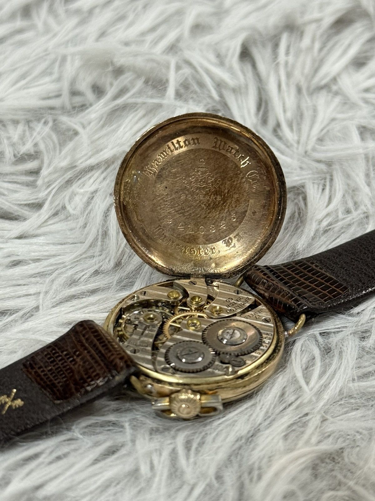 Vintage Vintage Apapt HAMILTON Pocket Watch Swiss Manual Watch Size ONE SIZE - 12 Thumbnail