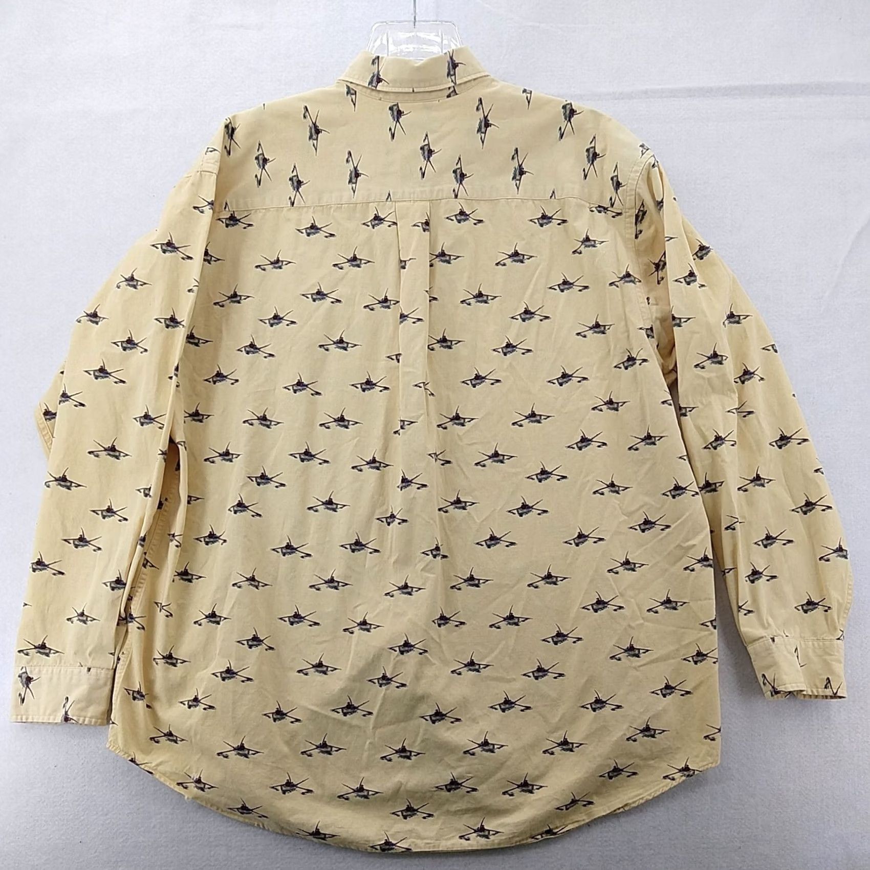Nautica Nautica Shirt Mens XL Yellow Button-Up Graphic Print 90s Logo Vintage Size US XL / EU 56 / 4 - 2 Thumbnail
