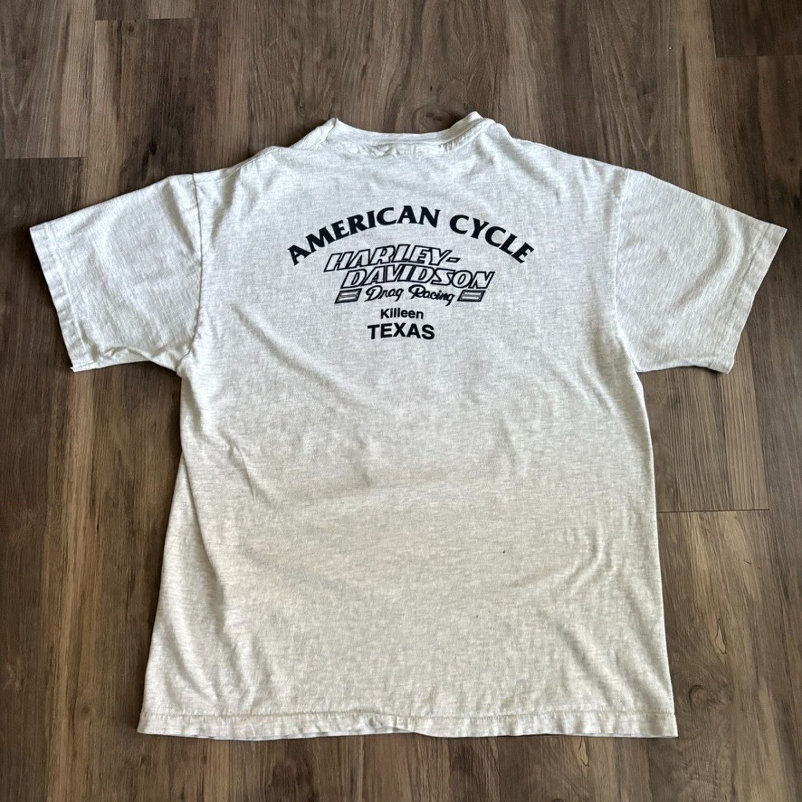 Harley Davidson × Vintage Vintage Harley Davidson Drag Racing T-Shirt Men's Size L Size US L / EU 52-54 / 3 - 4 Thumbnail