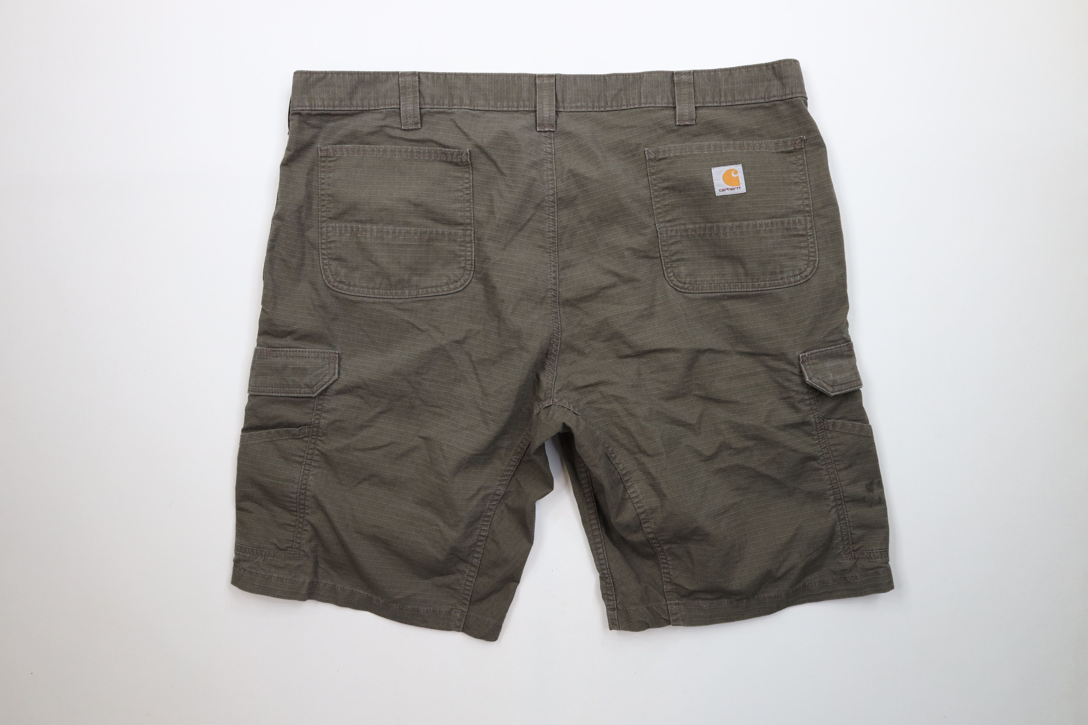 Carhartt × Vintage Vintage Y2K Carhartt Relaxed Fit Ripstop Cargo Shorts Green Size US 44 / EU 60 - 10 Thumbnail