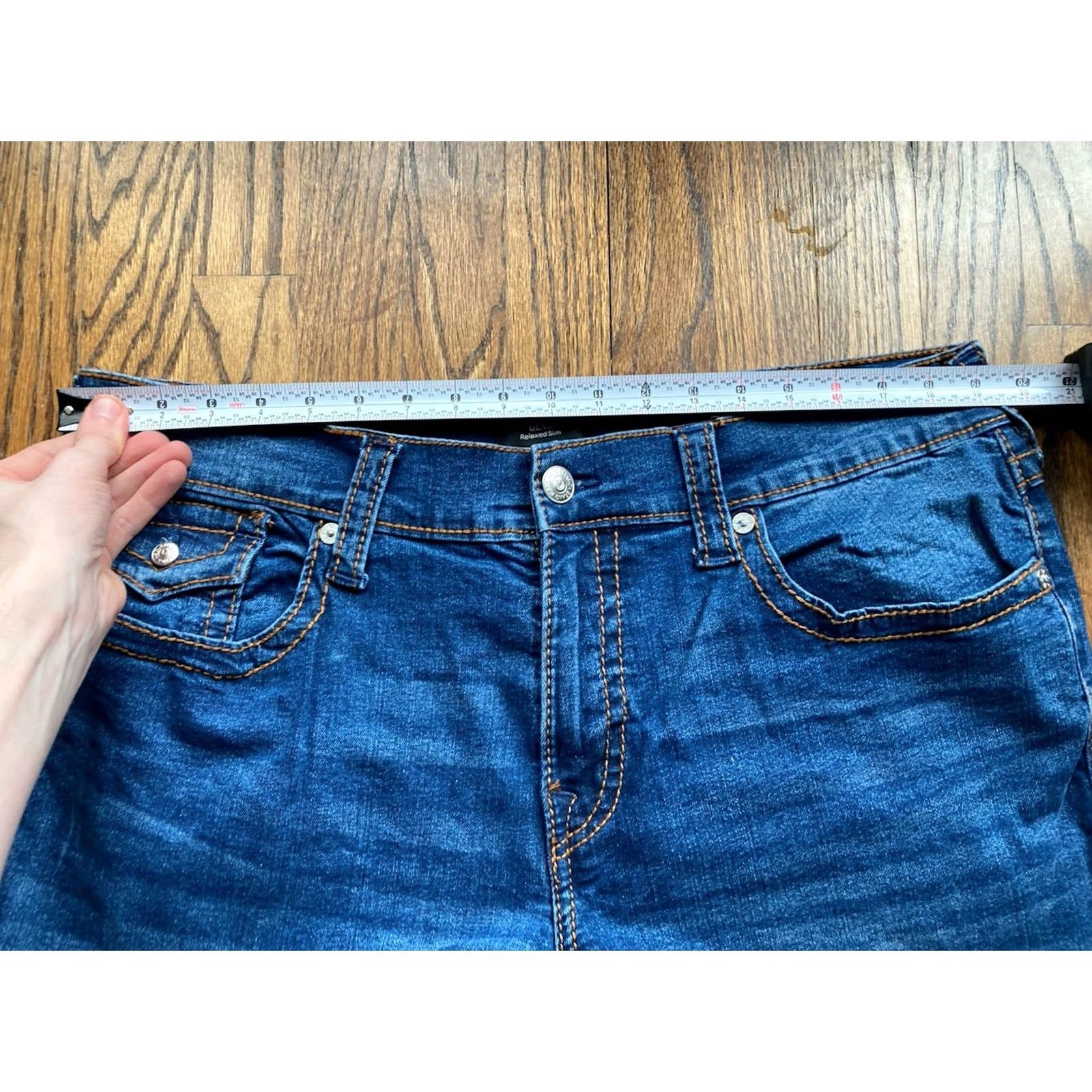 True Religion True Religion Jeans Mens Size 38x32 Slim Straight Blue Denim Regular Inseam 32 Pockets World Tour Size US 38 / EU 54 - 6 Thumbnail