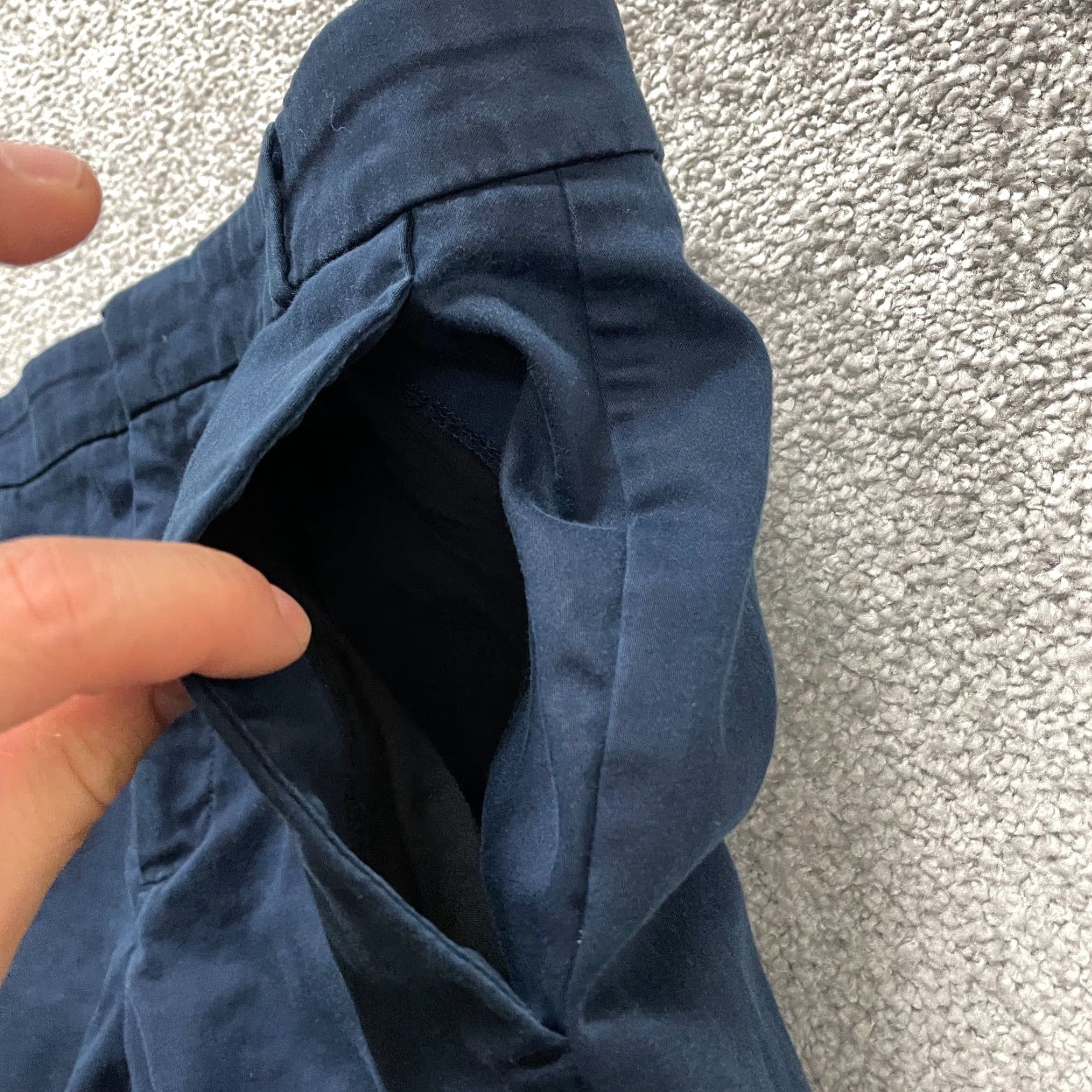 Banana Republic VINTAGE Banana Republic Women's Pants 14 Navy Blue Cropped Straight Chino Casual Office Wear Size 36" / US 14 / IT 50 - 4 Thumbnail