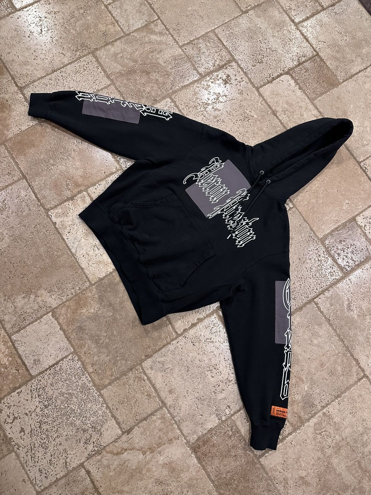 Heron Preston Heron Preston Logo Color Block Gothic Print Black Hoodie Size US M / EU 48-50 / 2 - 4 Thumbnail
