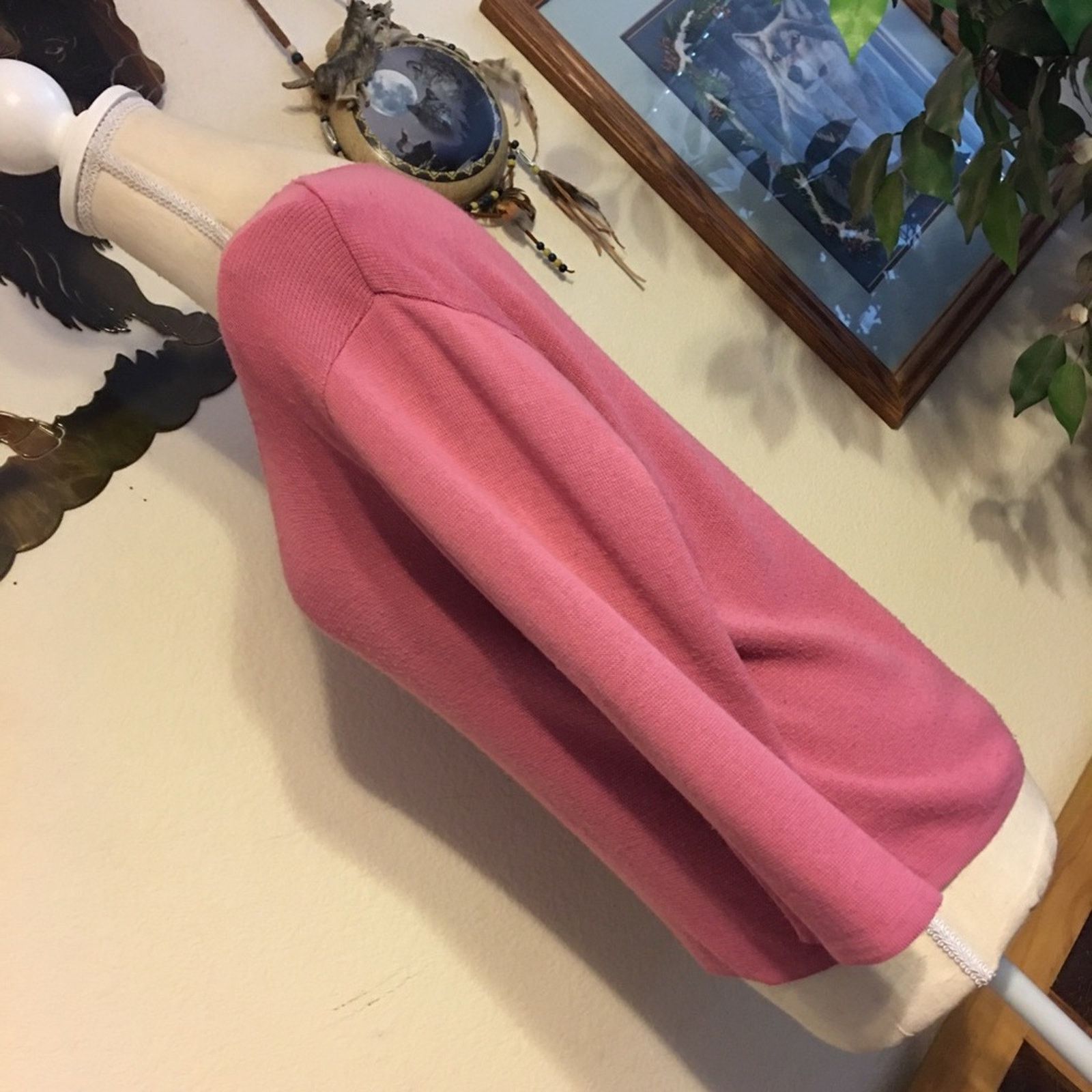 Vintage Vintage Ellemenno rose pink scoop neck sweater L Size L / US 10 / IT 46 - 4 Thumbnail