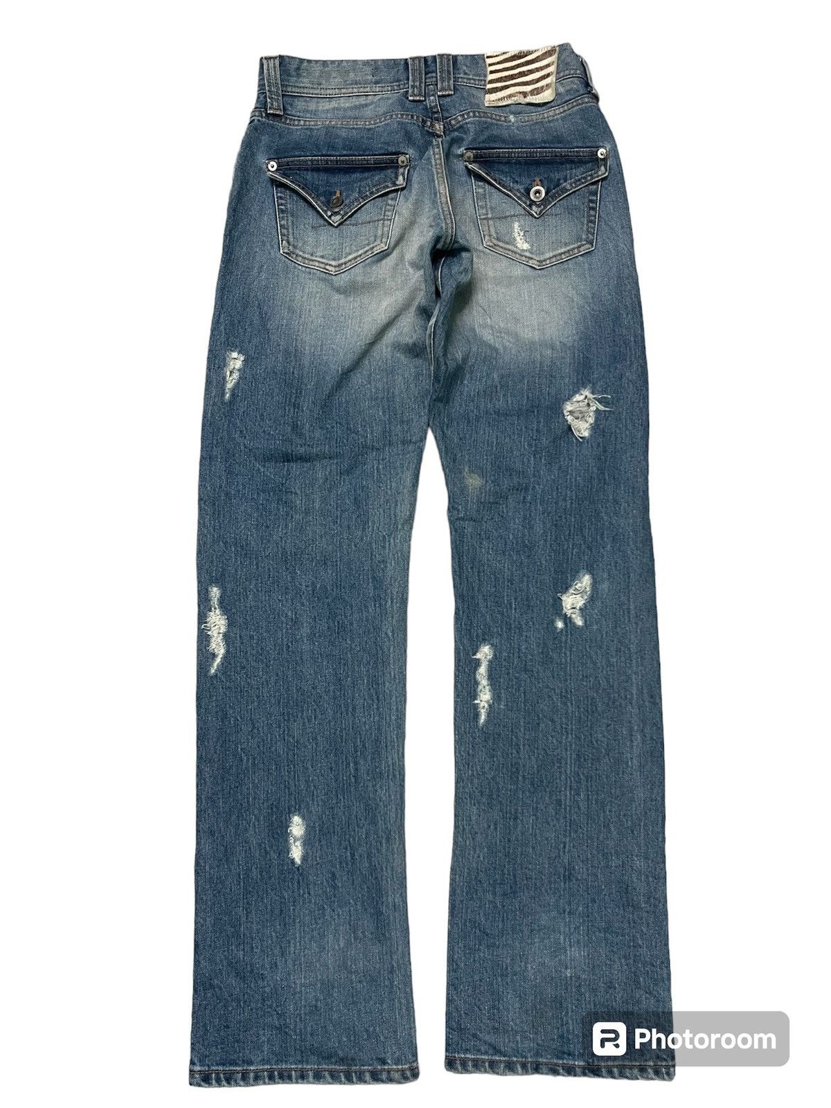 Japanese Brand 2000s HYSTERIC GLAMOUR INSPIRED BRAND SOY DISTRESSED DESIGN Size US 29 - 3 Thumbnail