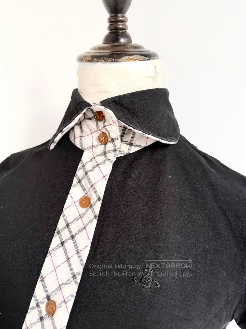 Vivienne Westwood Vivienne Westwood Black Plaid Saturn Short Sleeve Size M / US 6-8 / IT 42-44 - 4 Thumbnail