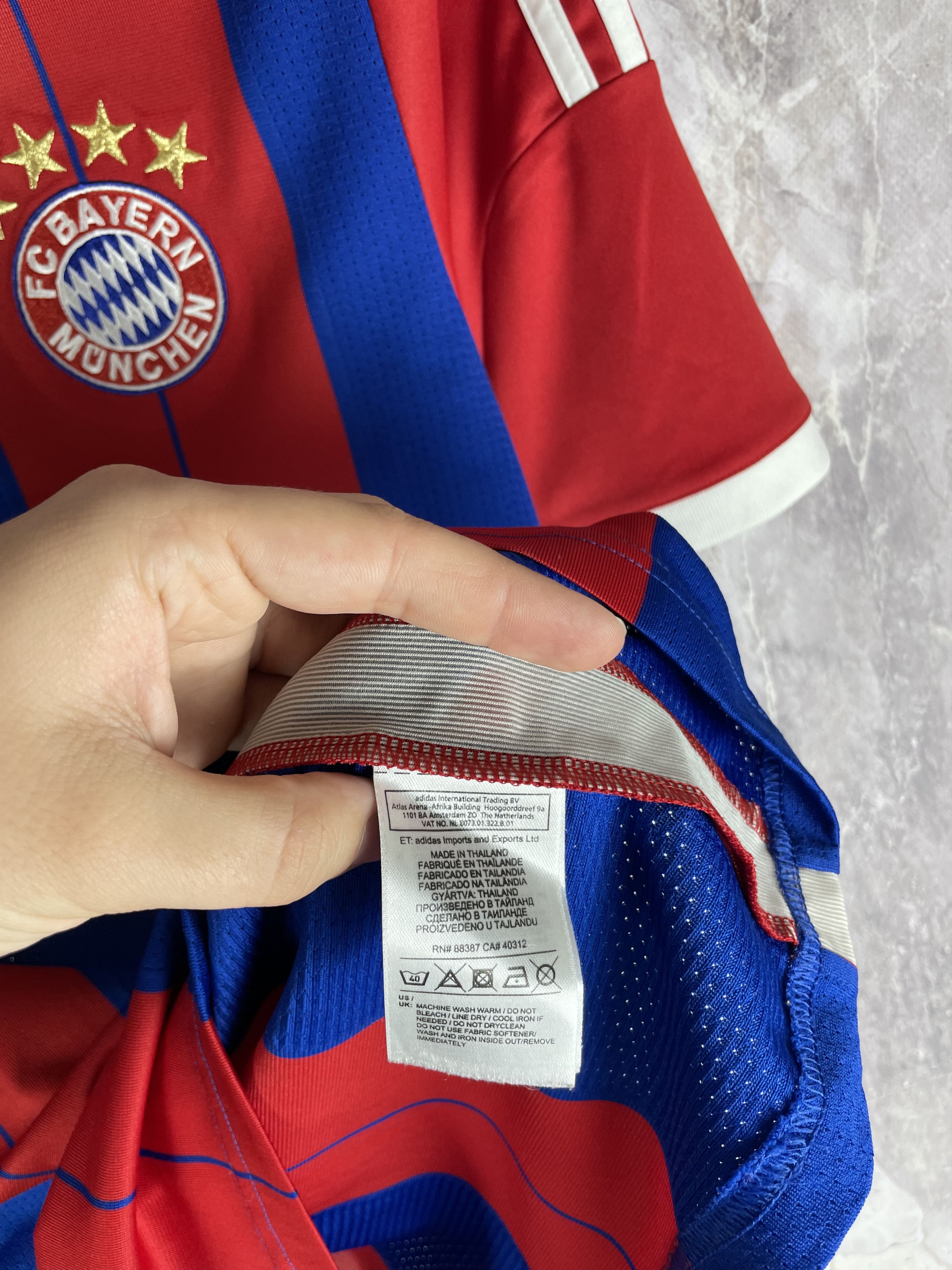 Adidas Bayern Munich 2014-2015 Home Jersey Vintage Soccer Size US M / EU 48-50 / 2 - 7 Thumbnail