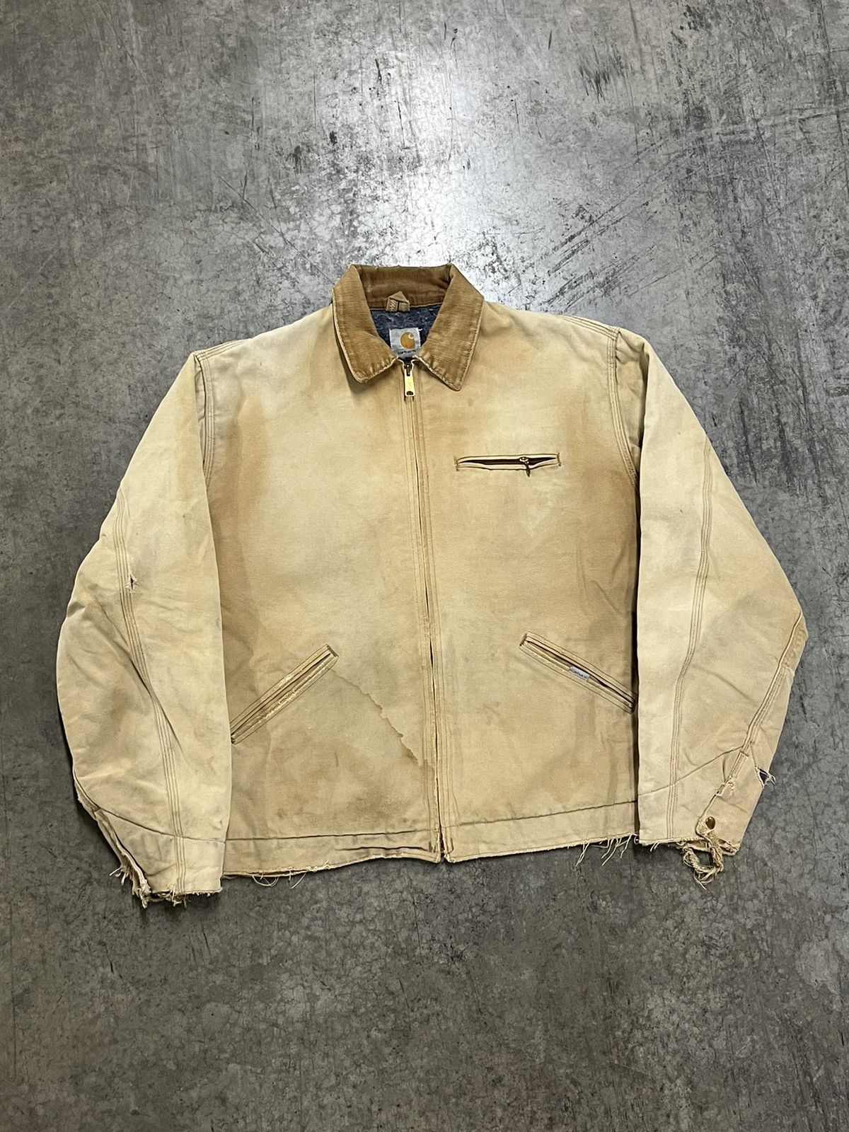 Carhartt × Vintage Carhartt Detroit blanket lined jacket perfectly thrashed Size US XL / EU 56 / 4 - 1 Thumbnail