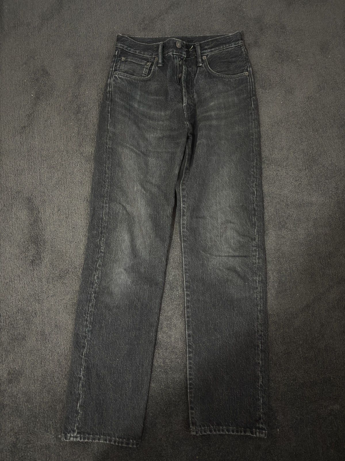 【美品】アクネ デニム フレア 1990 Washed Out Black 26 Acne Studios Acne Studios 1990 Washed Out Black Rigid | Grailed