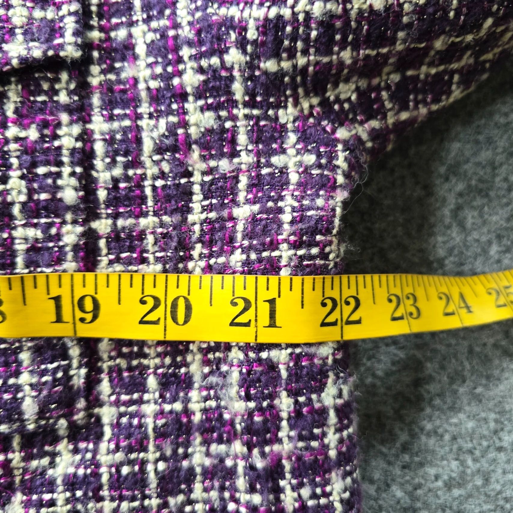 House of Harlow VINTAGE House Of Harlow Jacket Womens Size Medium Purple Tweed Capsule Career Academia Size M / US 6-8 / IT 42-44 - 5 Thumbnail