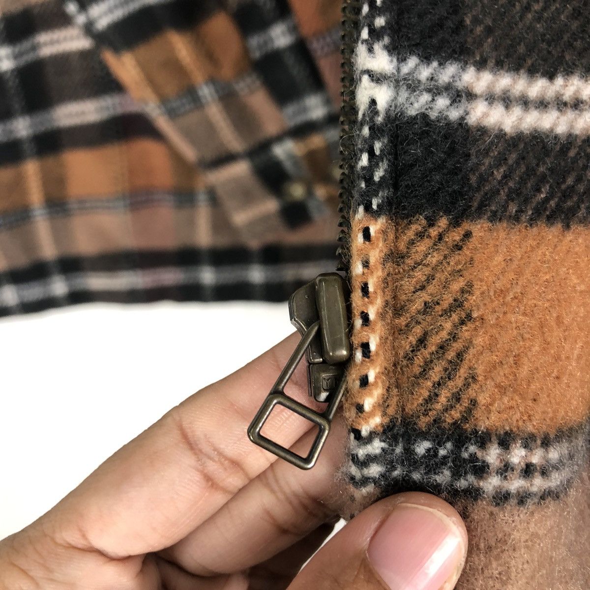 Japanese Brand Tartan Design Flannel Wool Jacket Possibility Issey Miyake Size US M / EU 48-50 / 2 - 16 Thumbnail