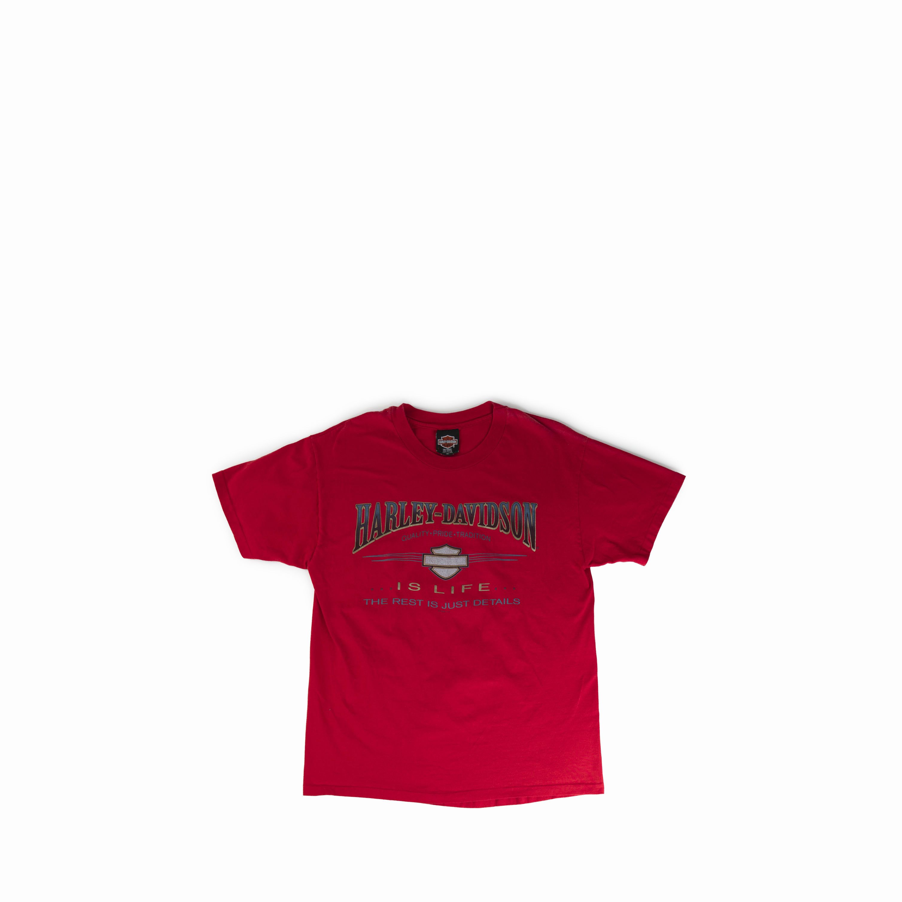 Harley Davidson Vintage 1996 Harley Davidson Oak Lawn Illinois Tee Shirt Size US L / EU 52-54 / 3 - 1 Thumbnail