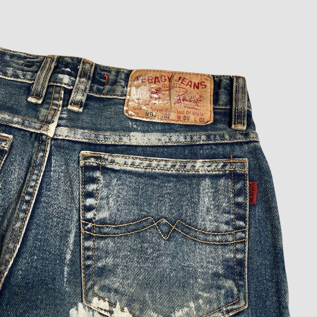 Hysteric Glamour × Japanese Brand NEBAJY Painted Art 1942 Unique Jeans Size US 28 / EU 44 - 7 Thumbnail