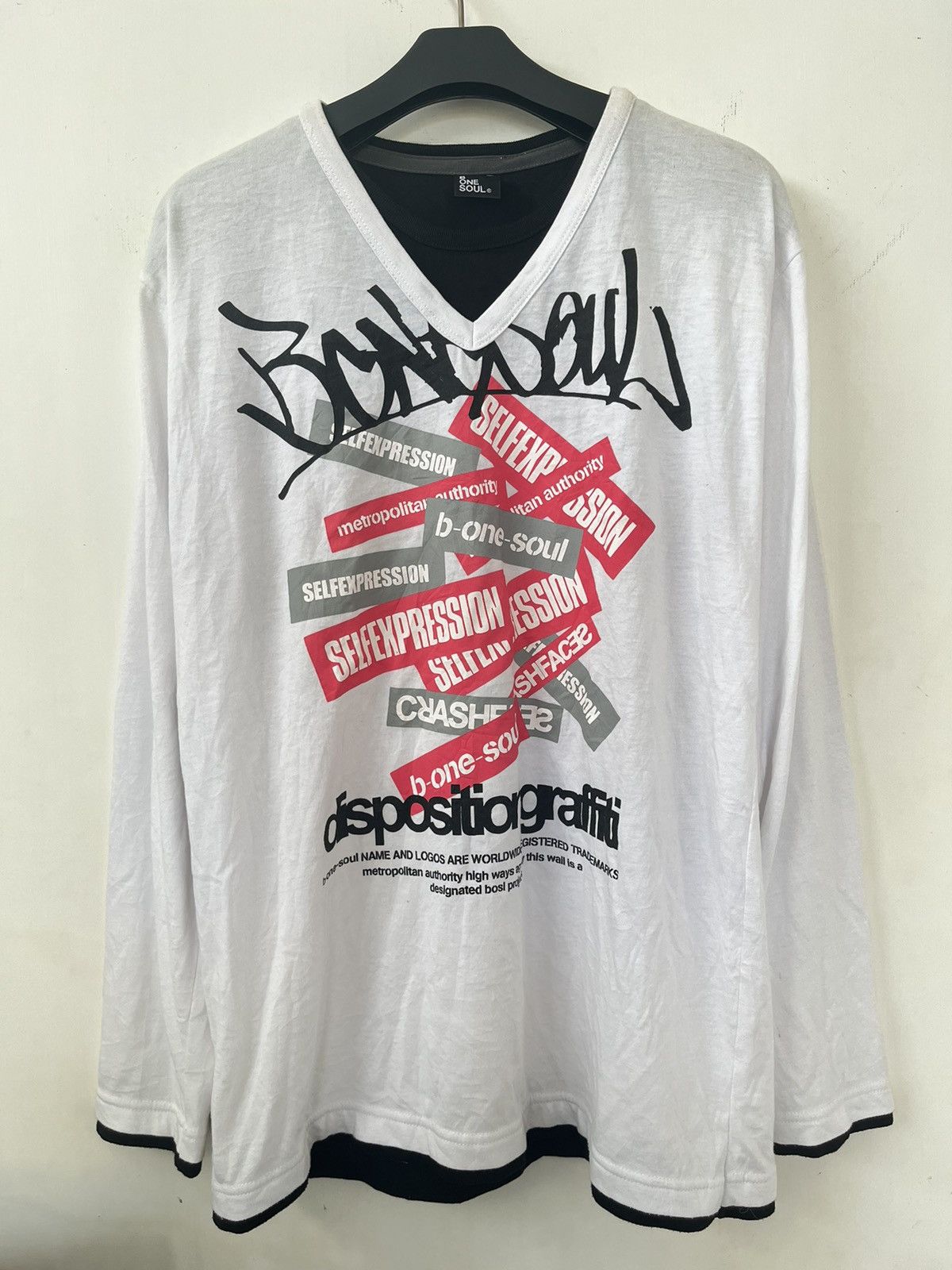 If Six Was Nine × Japanese Brand × Le Grande Bleu (L.G.B.) Japanese B One Soul Poem Seditionaries Punk Style Longsleeve Size US L / EU 52-54 / 3 - 1 Thumbnail