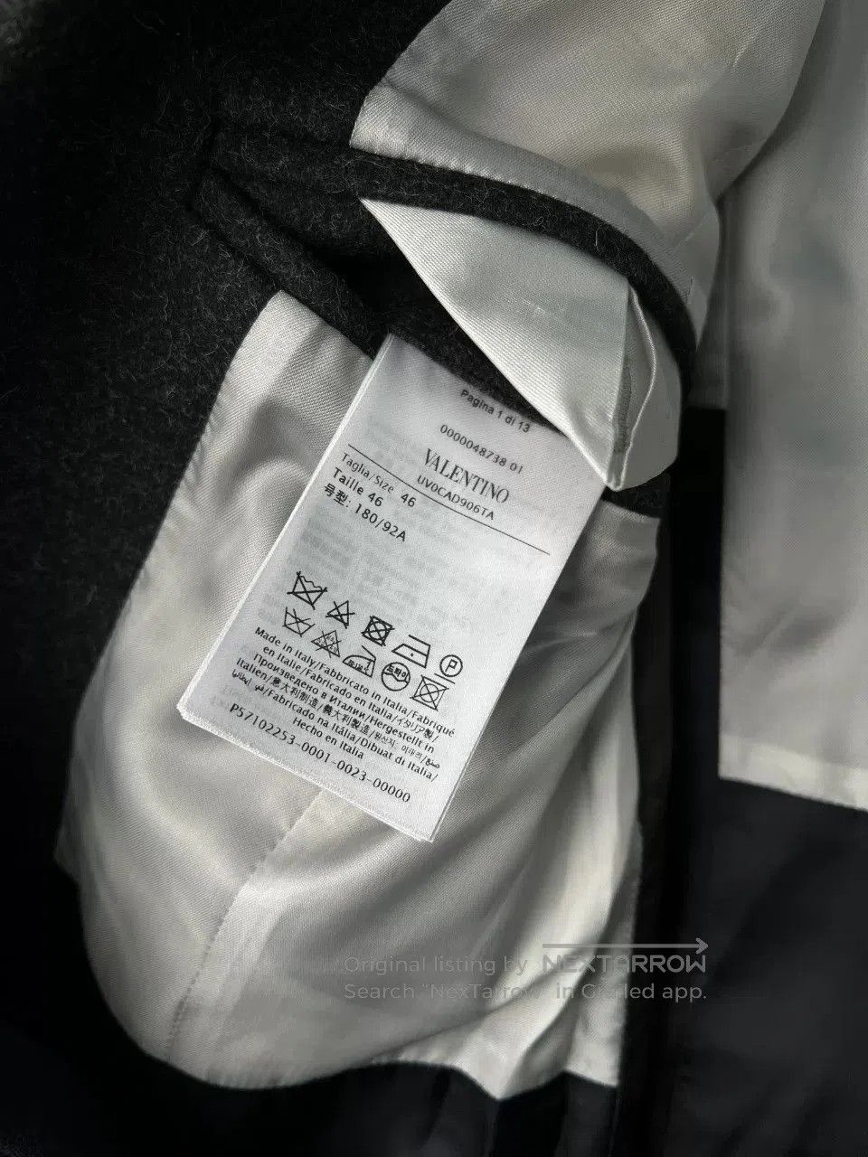 Valentino Valentino Single. Size US XL / EU 56 / 4 - 8 Thumbnail