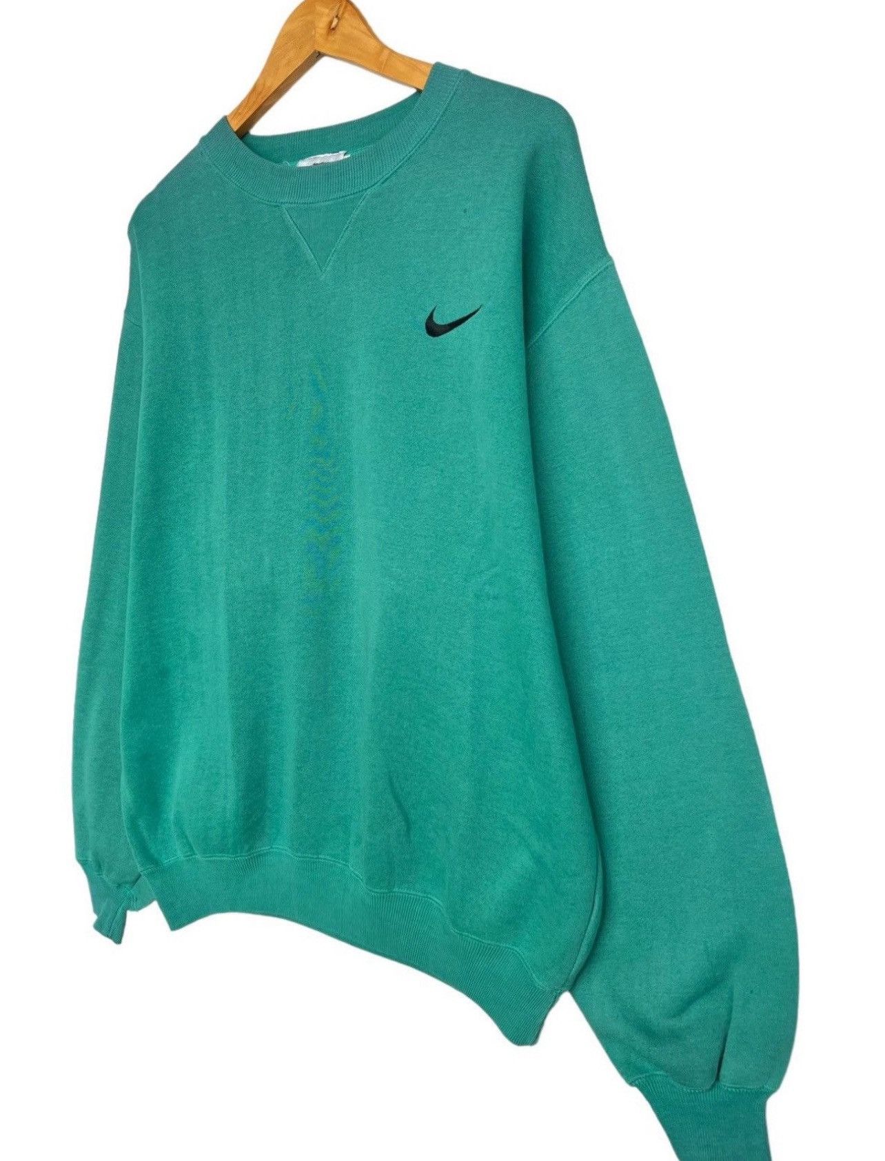 Nike × Vintage Vintage 90s Nike Swoosh Sweater Nike Sportswear Sweatshirt Size US L / EU 52-54 / 3 - 3 Thumbnail