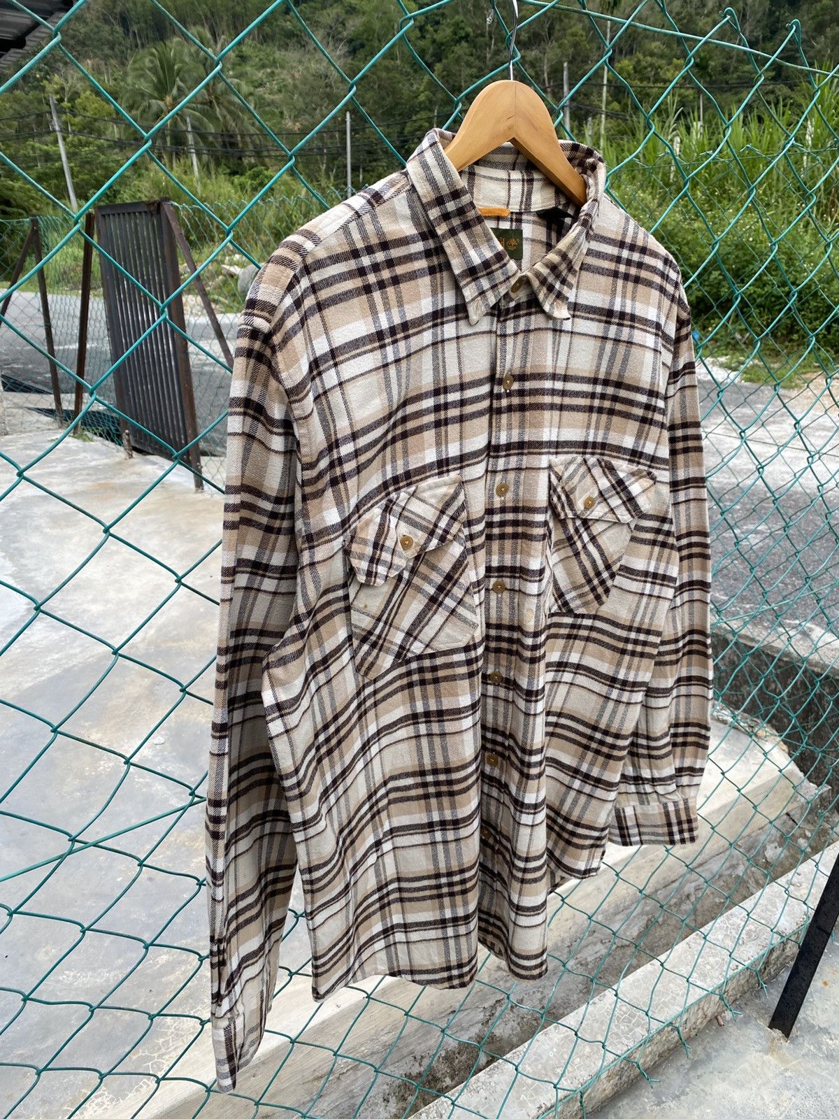 Timberland Vintage timberland checker flannel shirts Size US XL / EU 56 / 4 - 4 Thumbnail