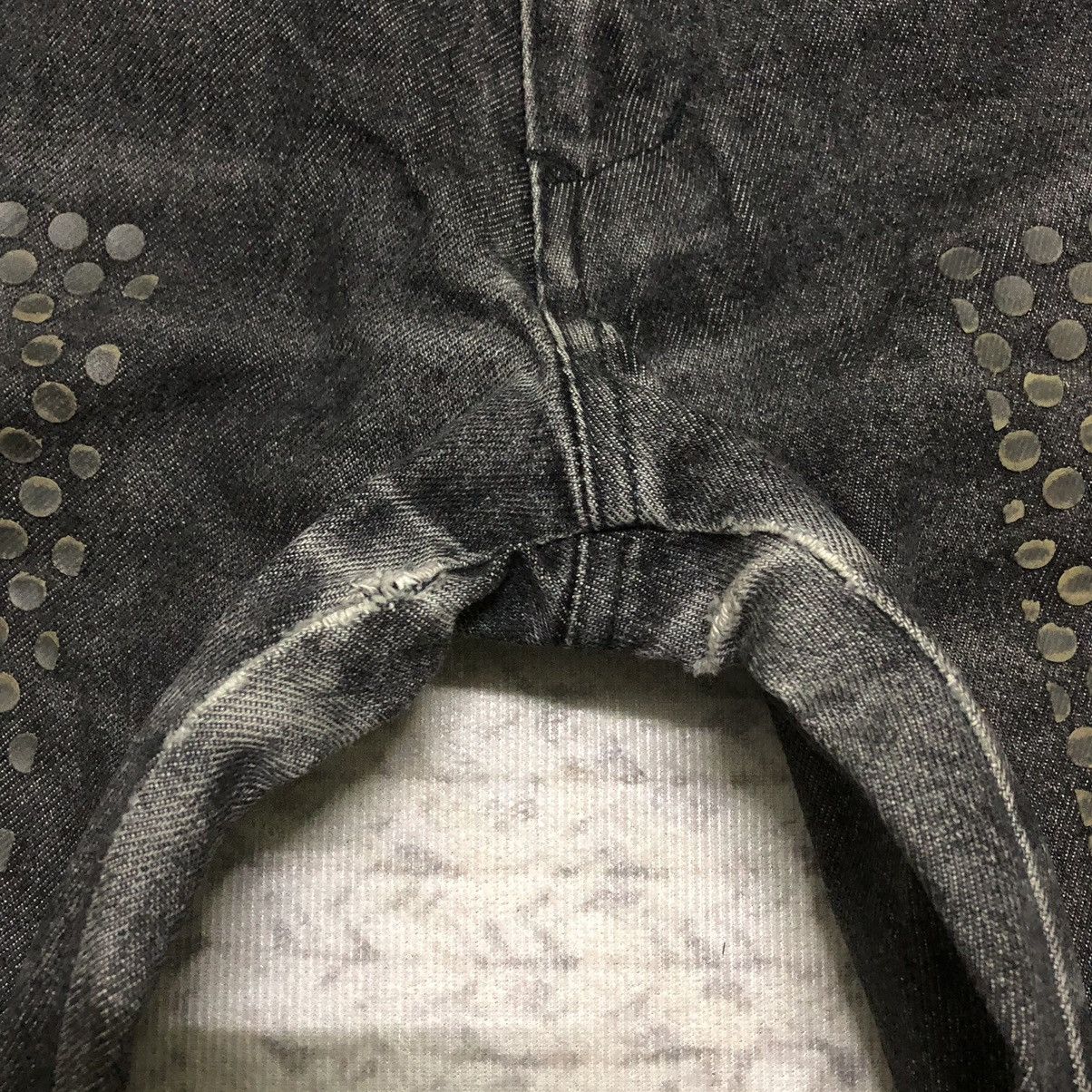 Rare Distressed Japanese Brand Punk Bondage Flare Jeans