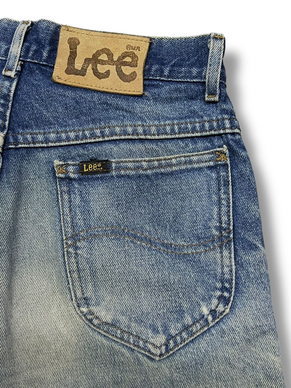 Lee Vintage 80s Lee Riders USA - Faded Wash, Distressed Denim Size US 28 / EU 44 - 8 Thumbnail