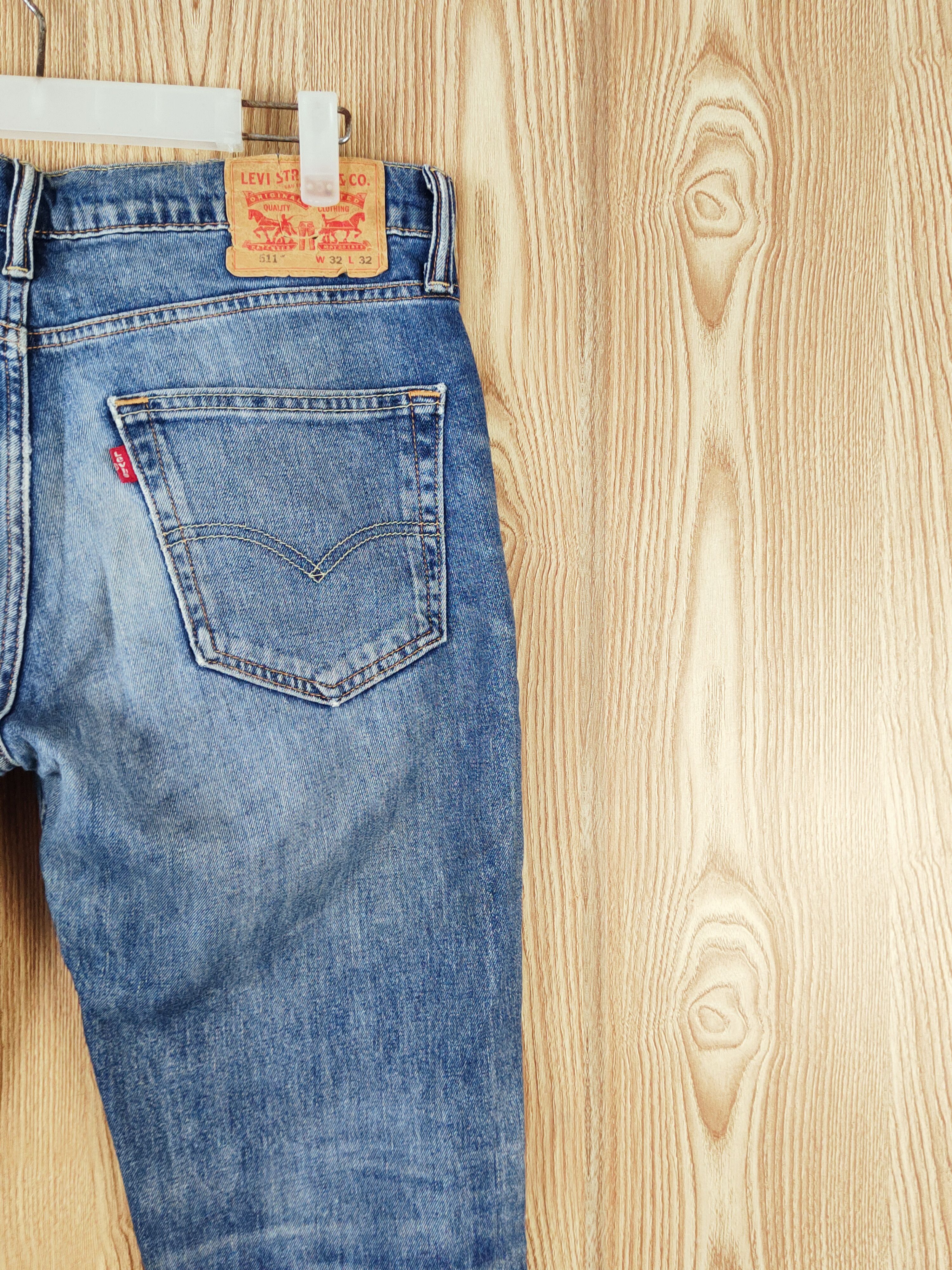 Levi's Levi's Blue Distressed Ripped Jeans #W790 Size US 32 / EU 48 - 12 Thumbnail