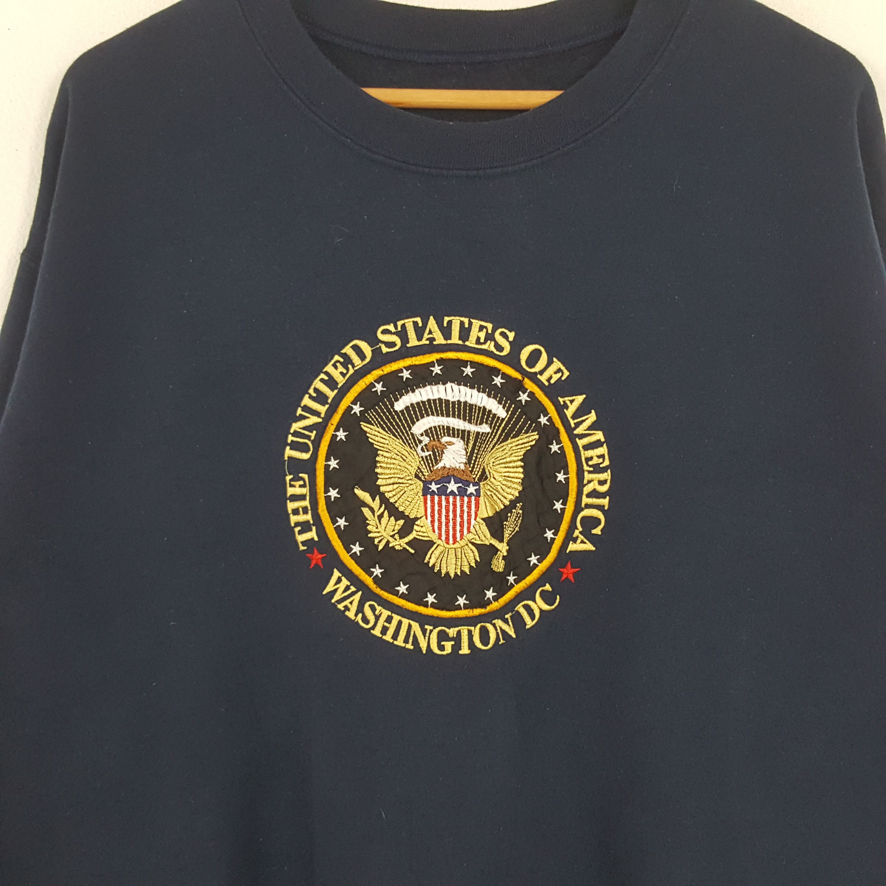 Vintage Vintage The United State Of America Washington DC Sweatshirt Size US L / EU 52-54 / 3 - 2 Thumbnail