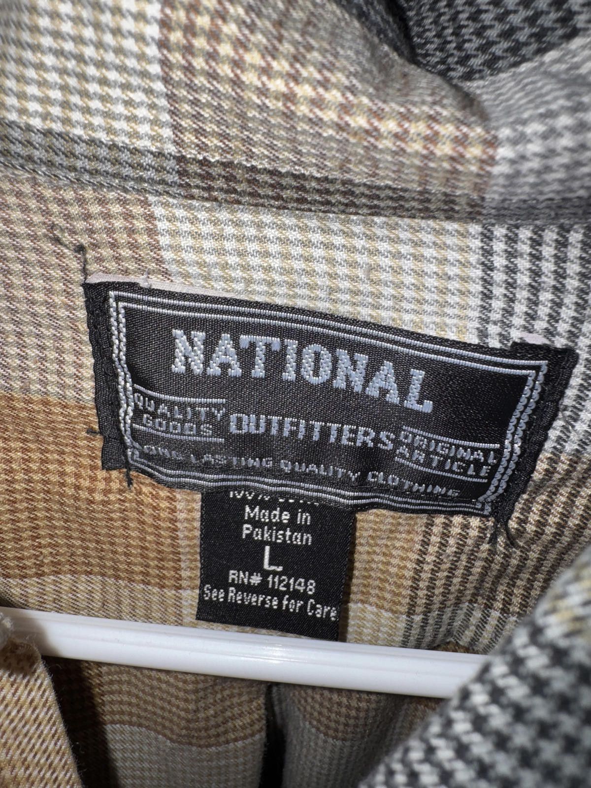 Other Men's Large Plaid Button-Down Shirt by National Outfitters Size US L / EU 52-54 / 3 - 2 Thumbnail